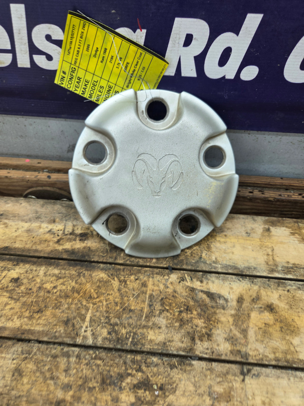 2002-2008 Dodge Ram 1500 OEM Center Wheel Cap Hub Cap 3rd Gen P/N 5845973