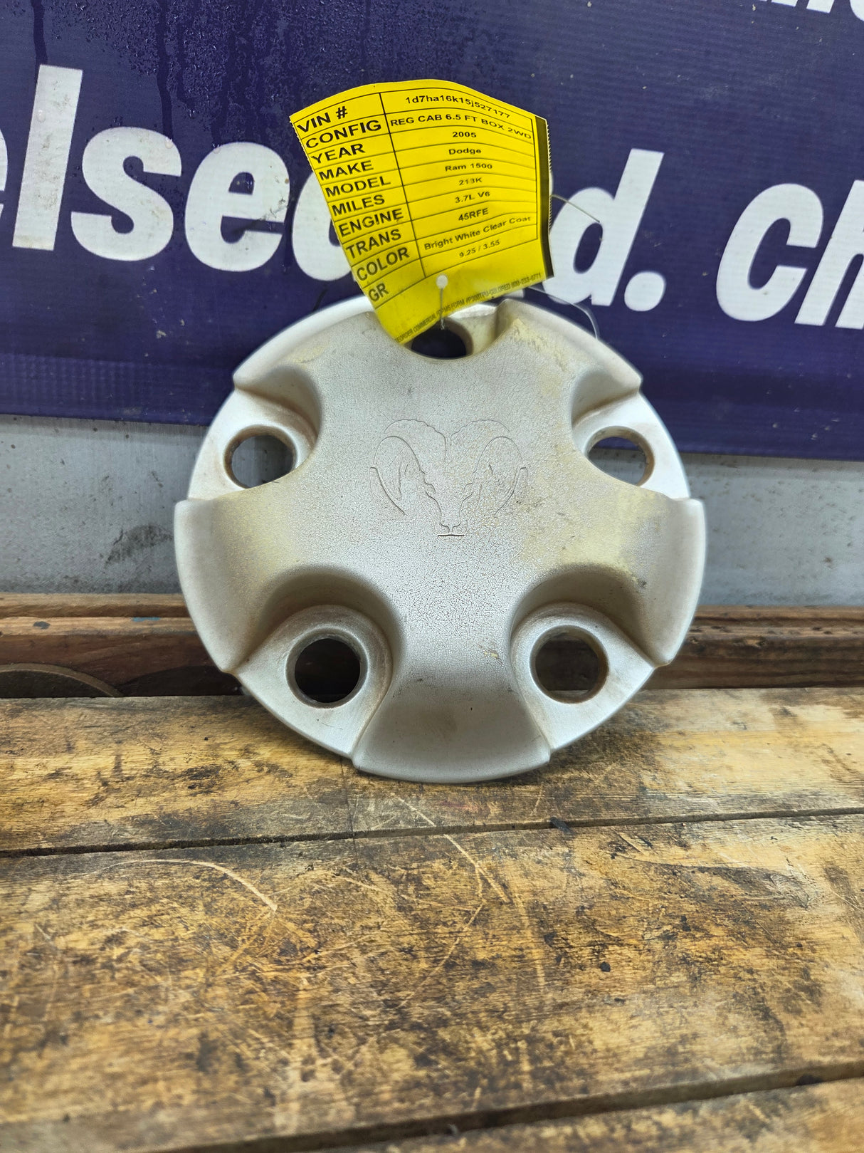 2002-2008 Dodge Ram 1500 OEM Center Wheel Cap Hub Cap 3rd Gen P/N 5845973