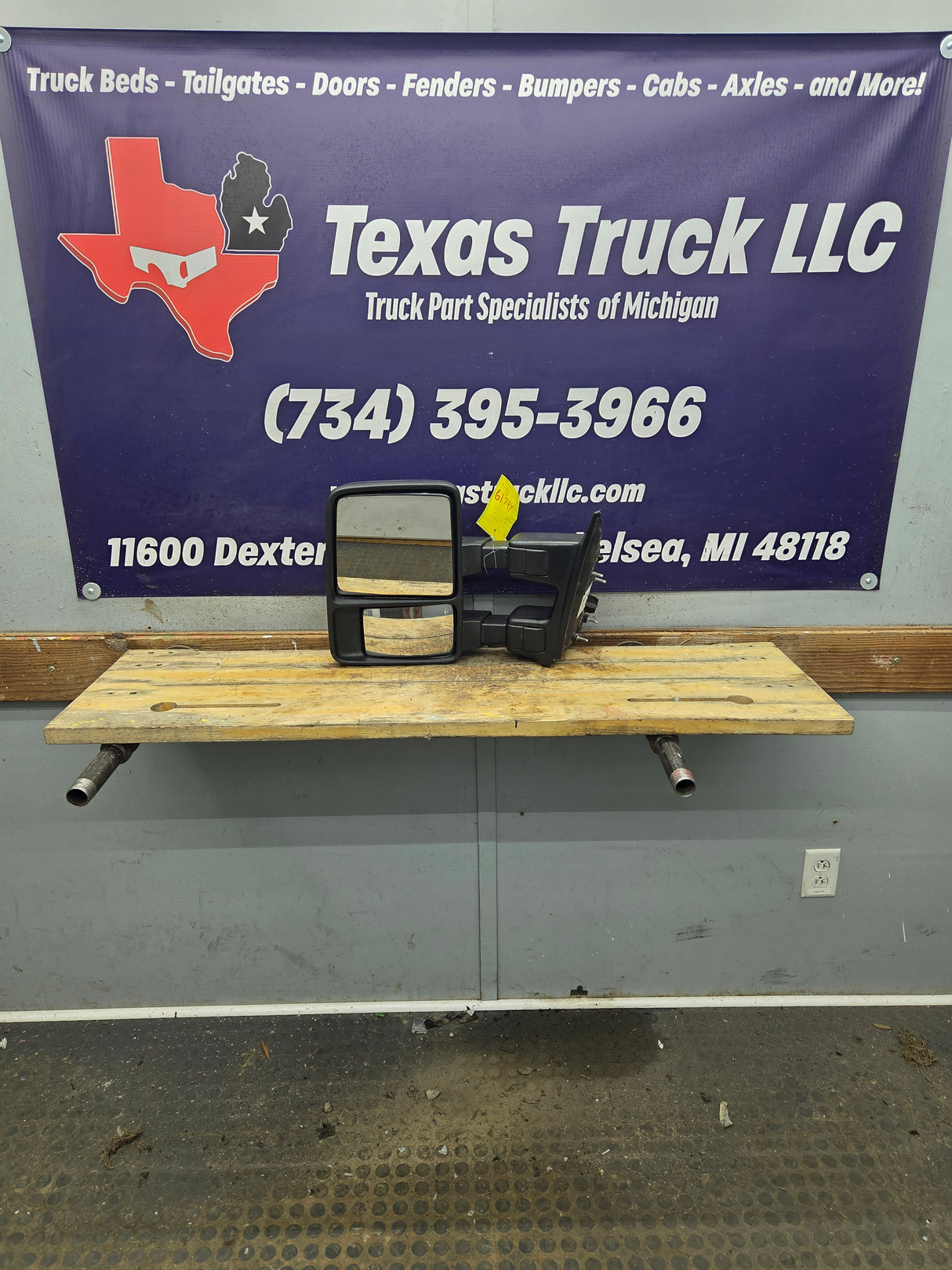 2008-2016 Ford Super Duty F250 F350 F450 F550 LH Driver Side Manual Towing Mirror OEM