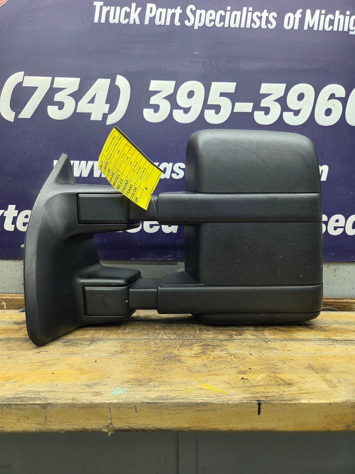 2008-2016 Ford Super Duty F250 F350 F450 F550 LH Driver Side Manual Towing Mirror OEM