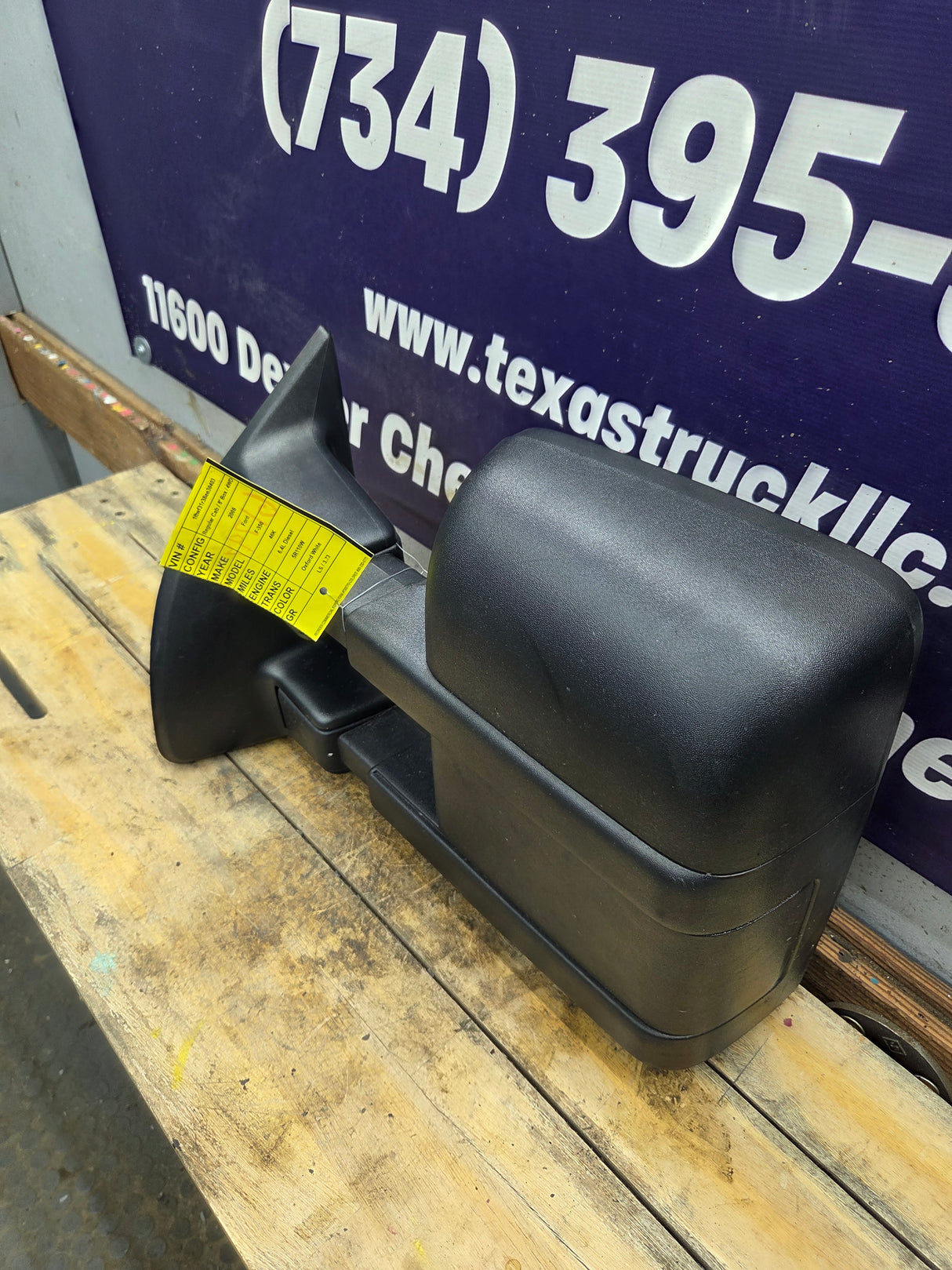2008-2016 Ford Super Duty F250 F350 F450 F550 LH Driver Side Manual Towing Mirror OEM