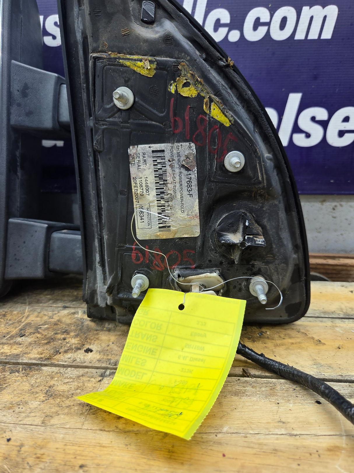 2008-2016 Ford Super Duty F250 F350 F450 F550 LH Driver Side Power Fold & Telescope Heated Towing Mirror OEM