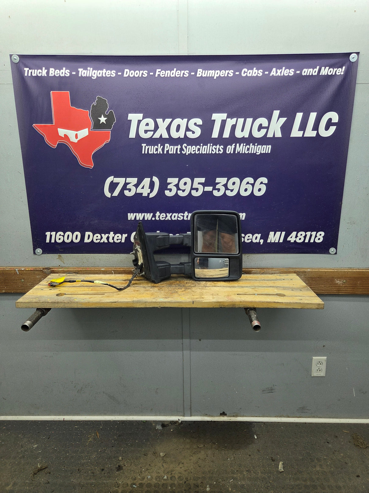 2008-2016 Ford Super Duty F250 F350 F450 F550 RH Passenger Side Power Fold & Telescope Heated Towing Mirror OEM