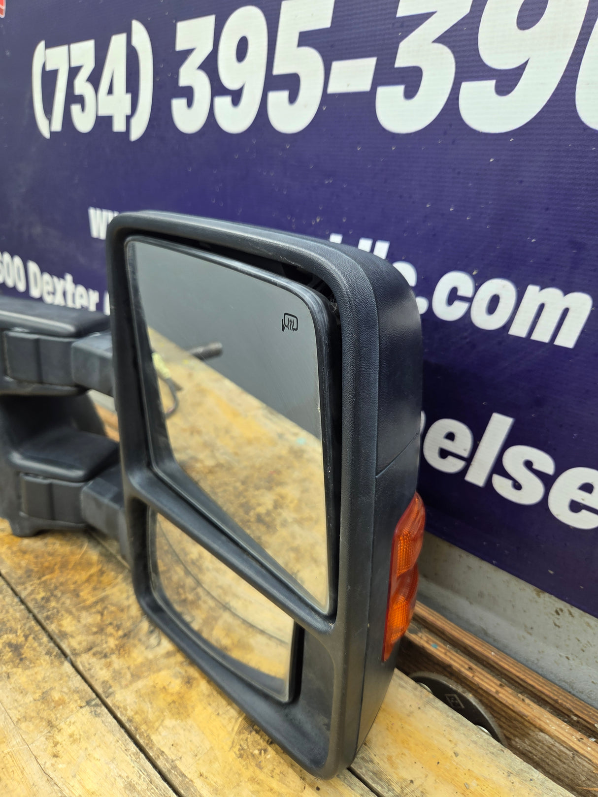 2008-2016 Ford Super Duty F250 F350 F450 F550 RH Passenger Side Power Fold & Telescope Heated Towing Mirror OEM