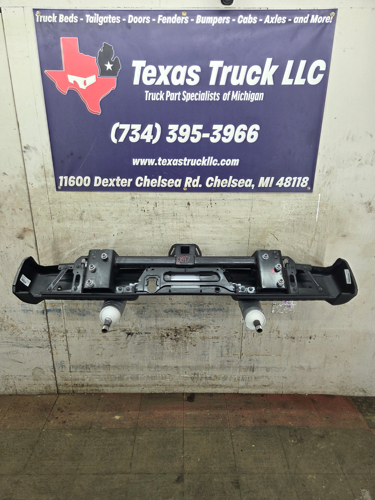 2021-2023 Ford F150 Rear Bumper With Parking Aid Sensors - Black