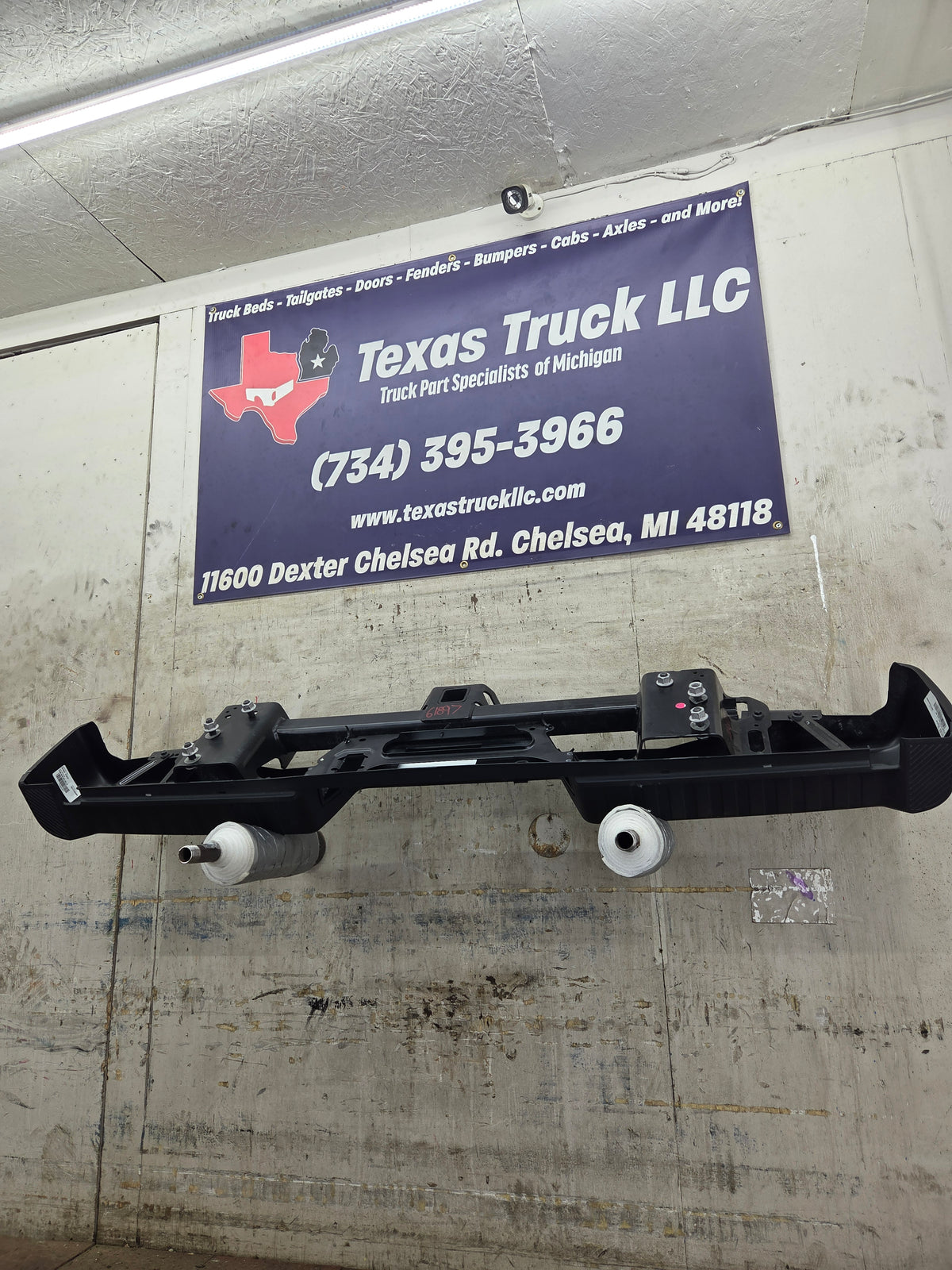 2021-2023 Ford F150 Rear Bumper With Parking Aid Sensors - Black