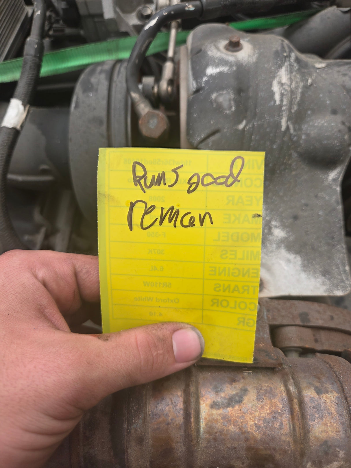 2008-2010 6.4 L Power Stroke Diesel Reman Engine Ran Great Ford Super Duty