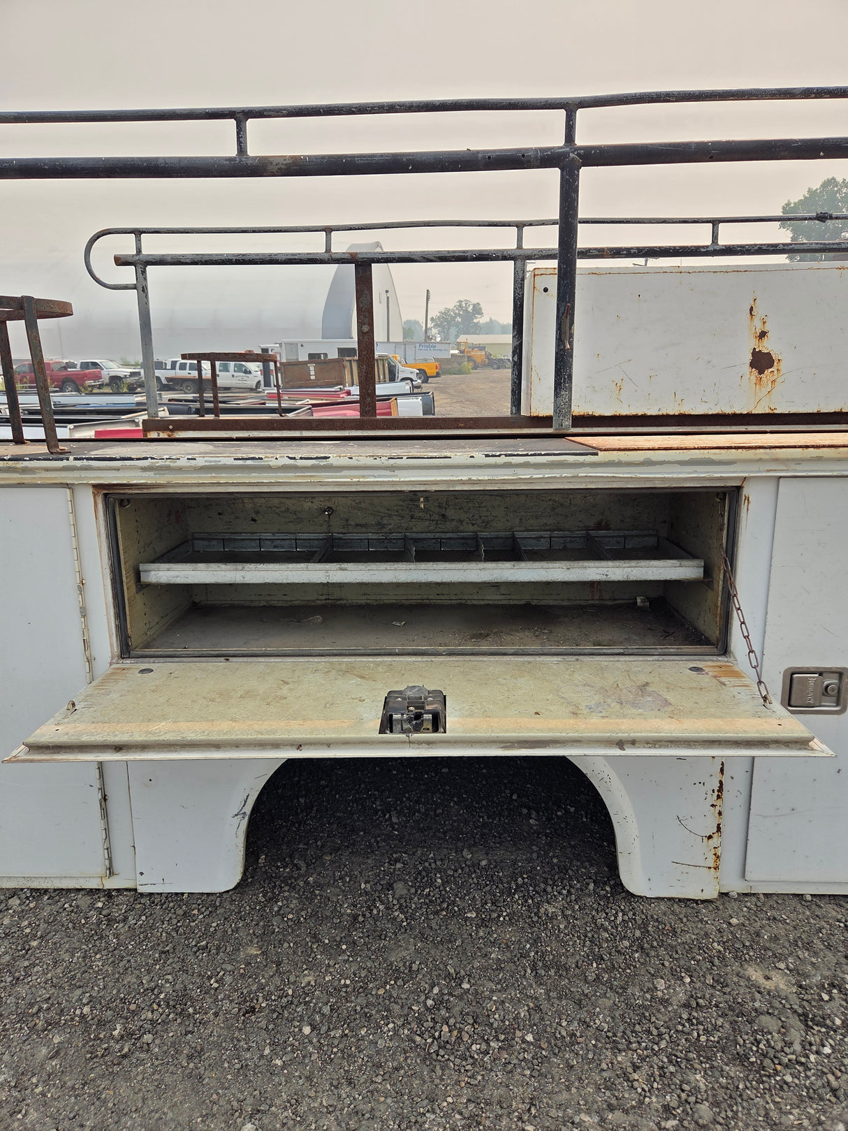 11' Steel Utility Service Body Utility Bed Universal For Dual Rear Wheel Truck