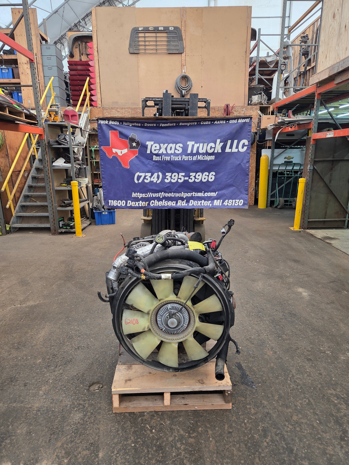 2009 Ford 6.0L Power Stroke Diesel Core Engine Assembly E350 E450
