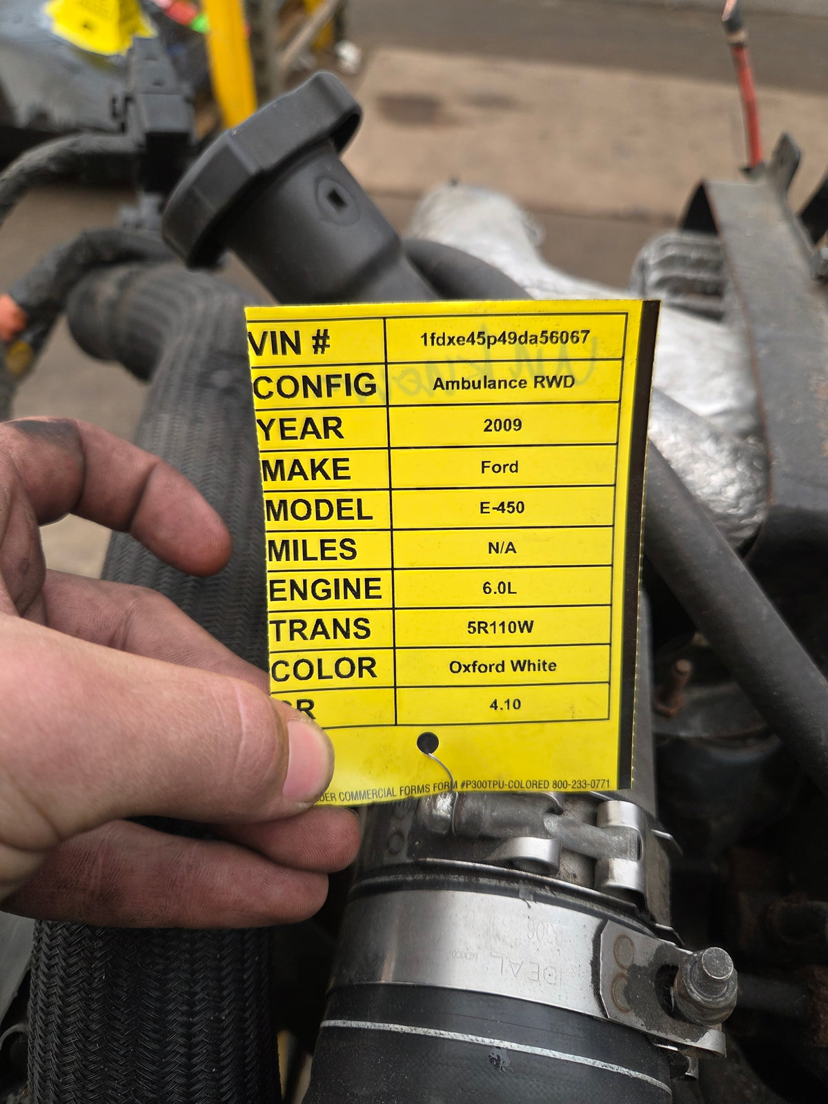2009 Ford 6.0L Power Stroke Diesel Core Engine Assembly E350 E450