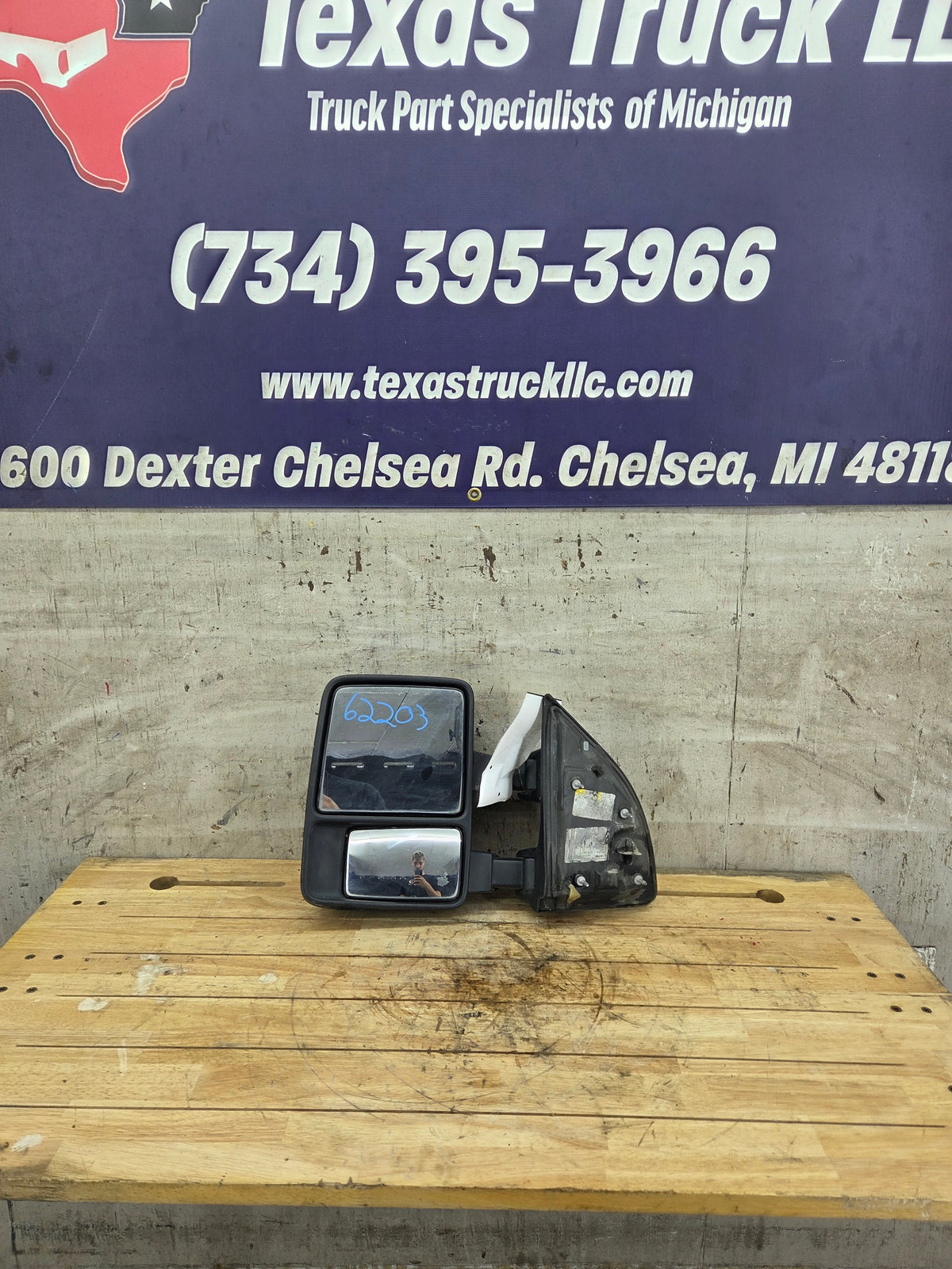 2008-2016 Ford Super Duty F250 F350 F450 F550 LH Driver Side Manual Towing Mirror OEM