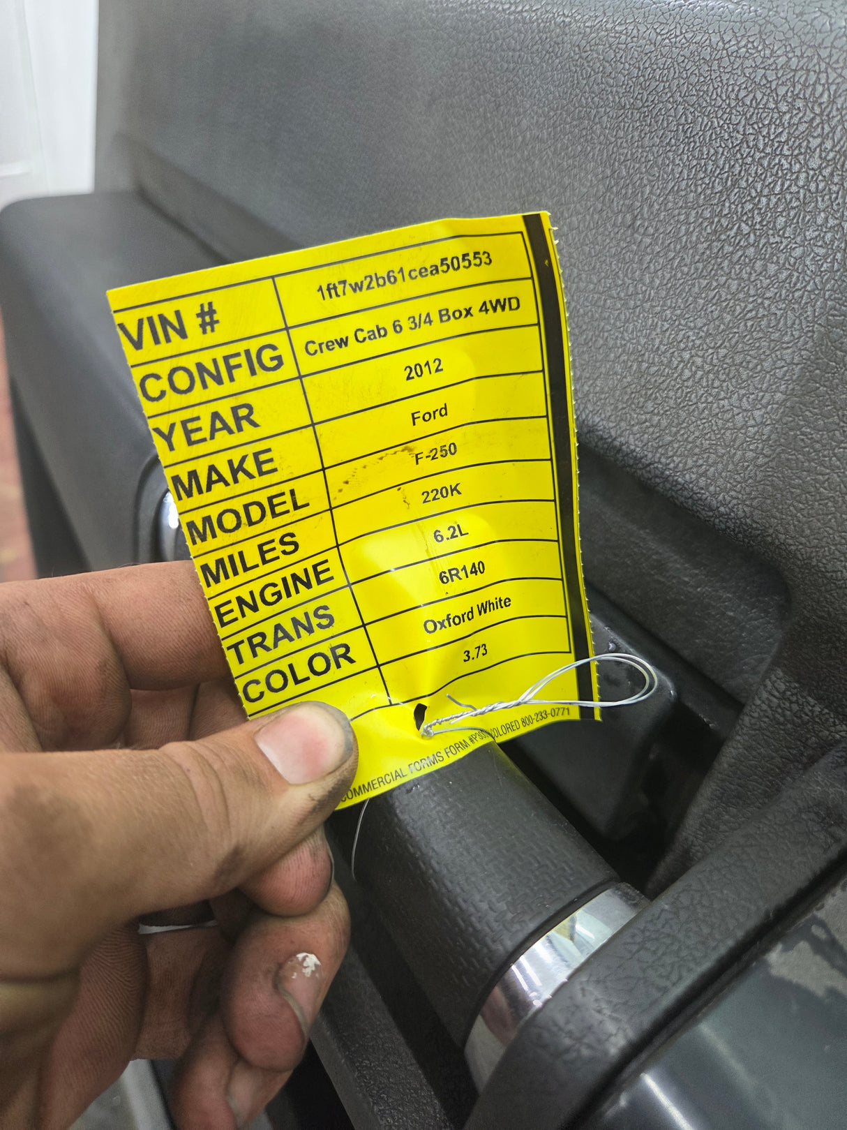 2012-2016 Ford Super Duty LH Driver Side Front Door F250 F350 F450 F550