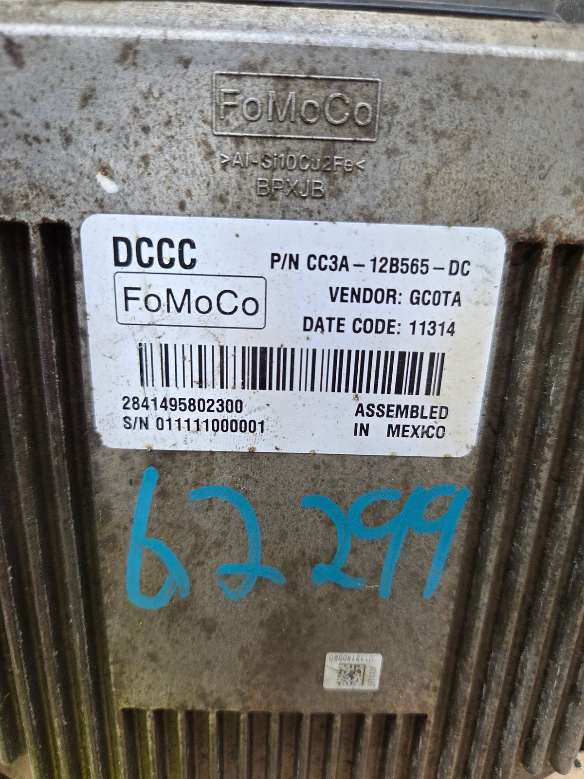 2012 Ford F250 F350 6.7L TCM - DCCC / CC3A-12B565-DC