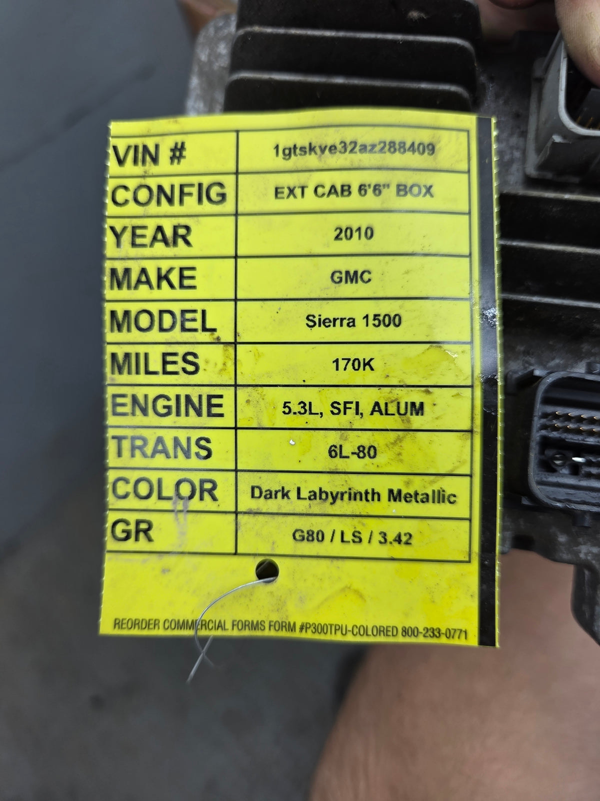 2010-2013 Chevrolet Silverado 1500 5.3L PCM AAKY / 12633238