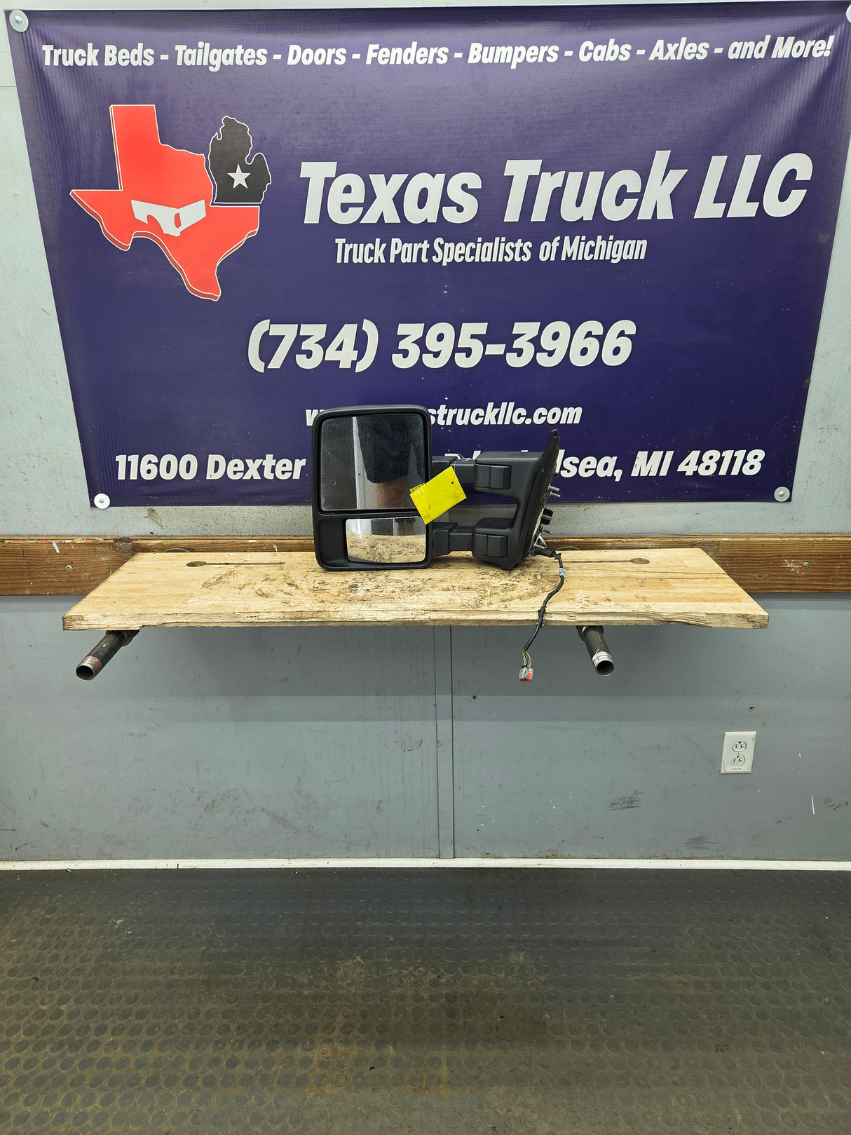 2008-2016 Ford Super Duty F250 F350 F450 F550 LH Driver Side Power Fold & Telescope Heated Towing Mirror OEM