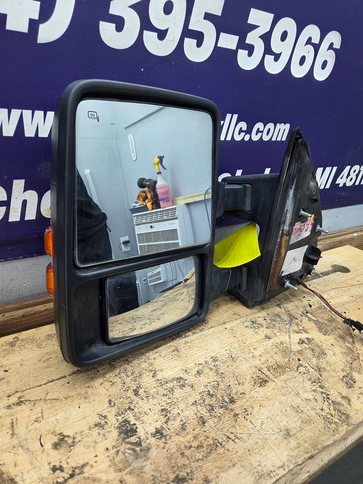 2008-2016 Ford Super Duty F250 F350 F450 F550 LH Driver Side Power Fold & Telescope Heated Towing Mirror OEM (Copy)