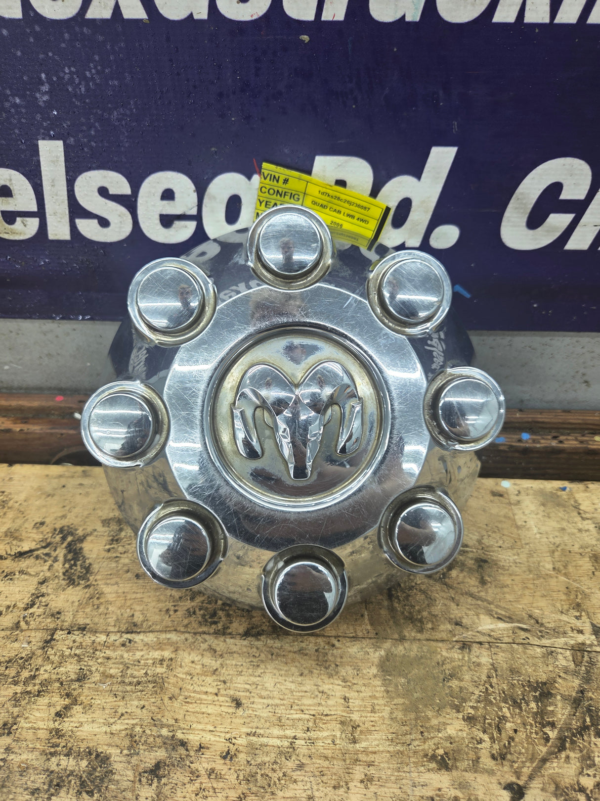 2003-20013 Dodge Ram 1500 2500 3500 OEM Center Wheel Cap Hub Cap P/N 52121450AB
