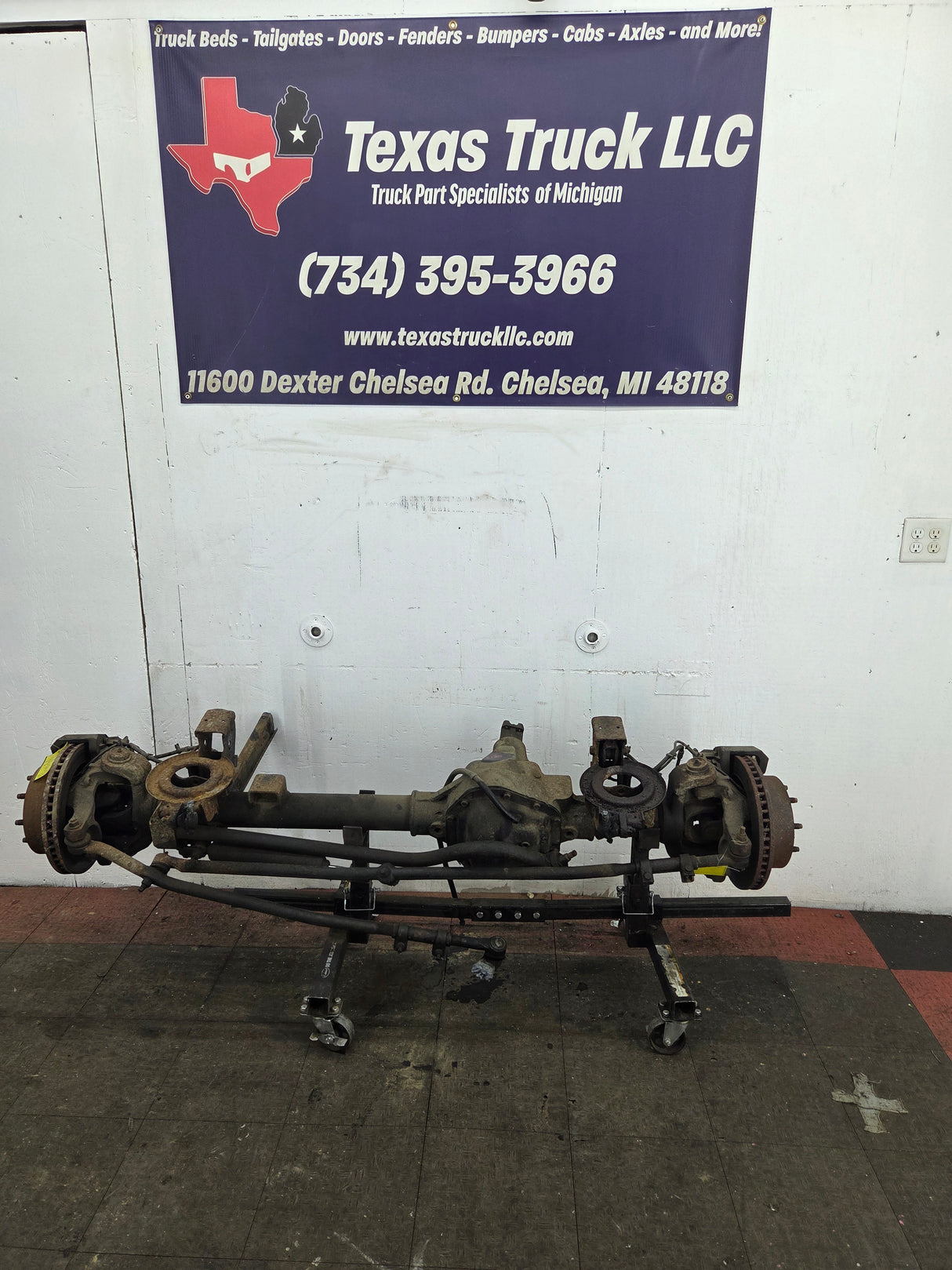 2000-2002 Dodge Ram 2500 4wd Dana 60 Front Axle Assembly 3.55 Ratio