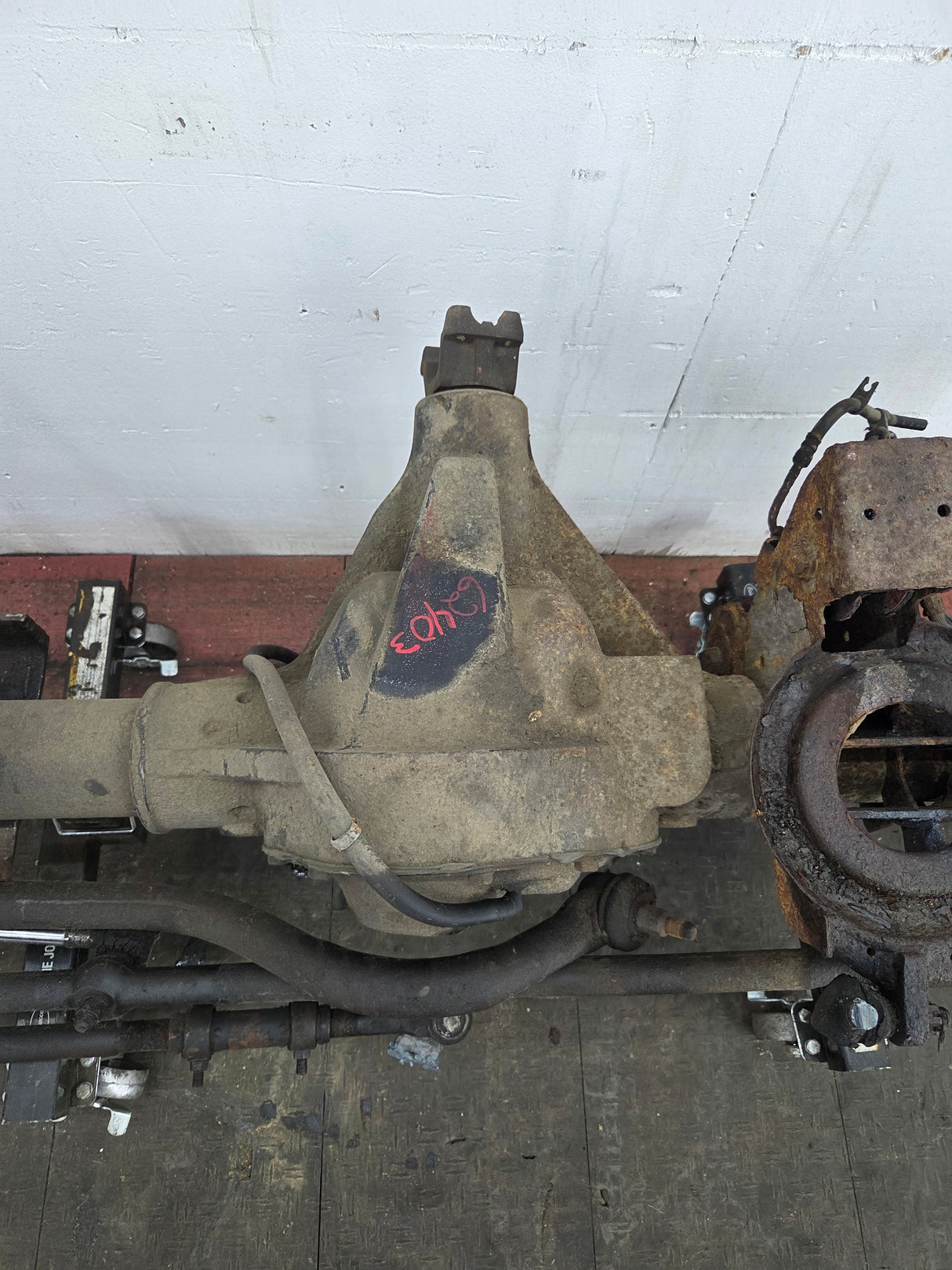 2000-2002 Dodge Ram 2500 4wd Dana 60 Front Axle Assembly 3.55 Ratio