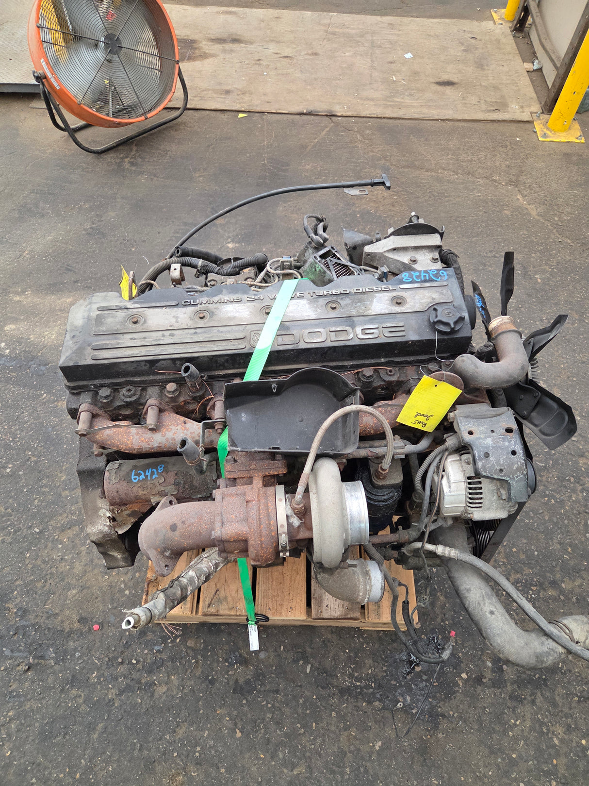 2002 Dodge Ram 2500 5.9L 24v Cummins Turbo Diesel Complete Engine Ran Great
