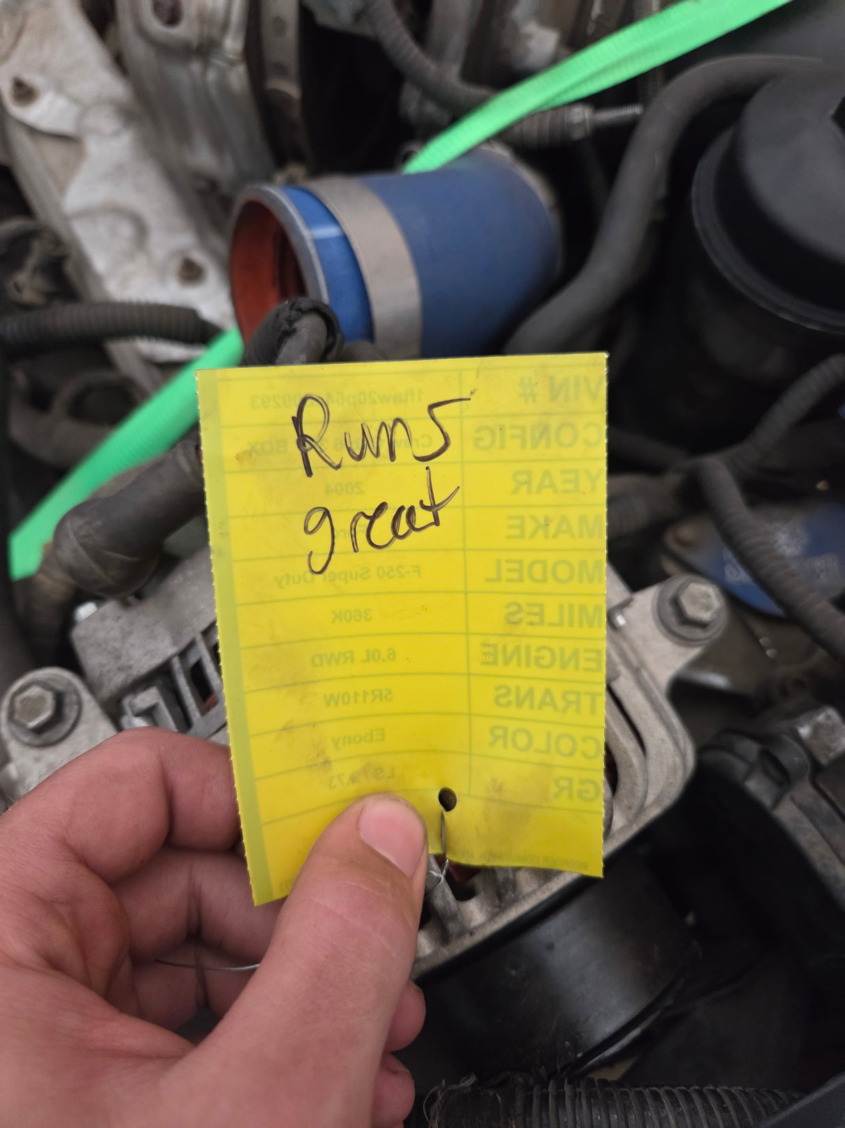 Late 2004 Ford 6.0L Power Stroke Diesel Engine Runs Great