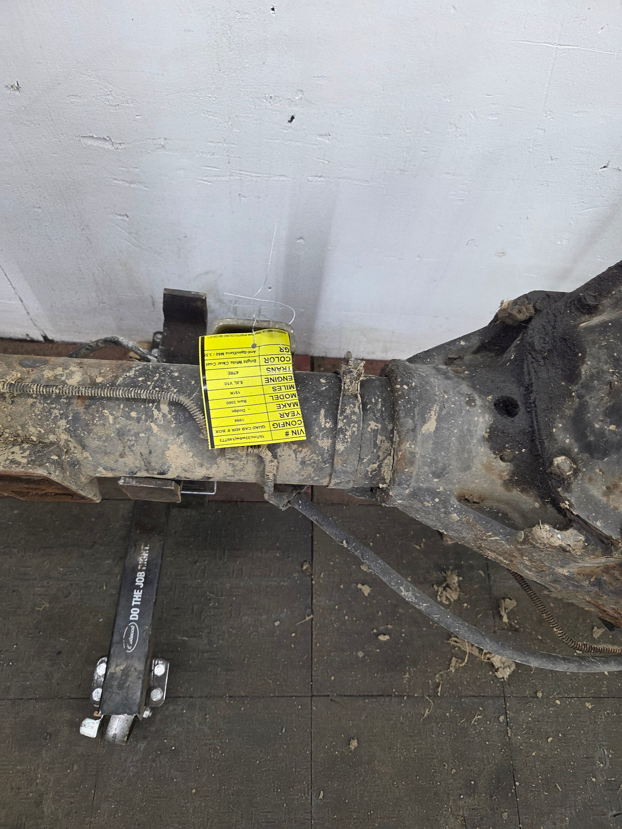 1996-1999 2nd Gen Dodge Ram 3500 Dually 4x4 Rear Axle 3.54 Ratio Cummins Diesel Gas