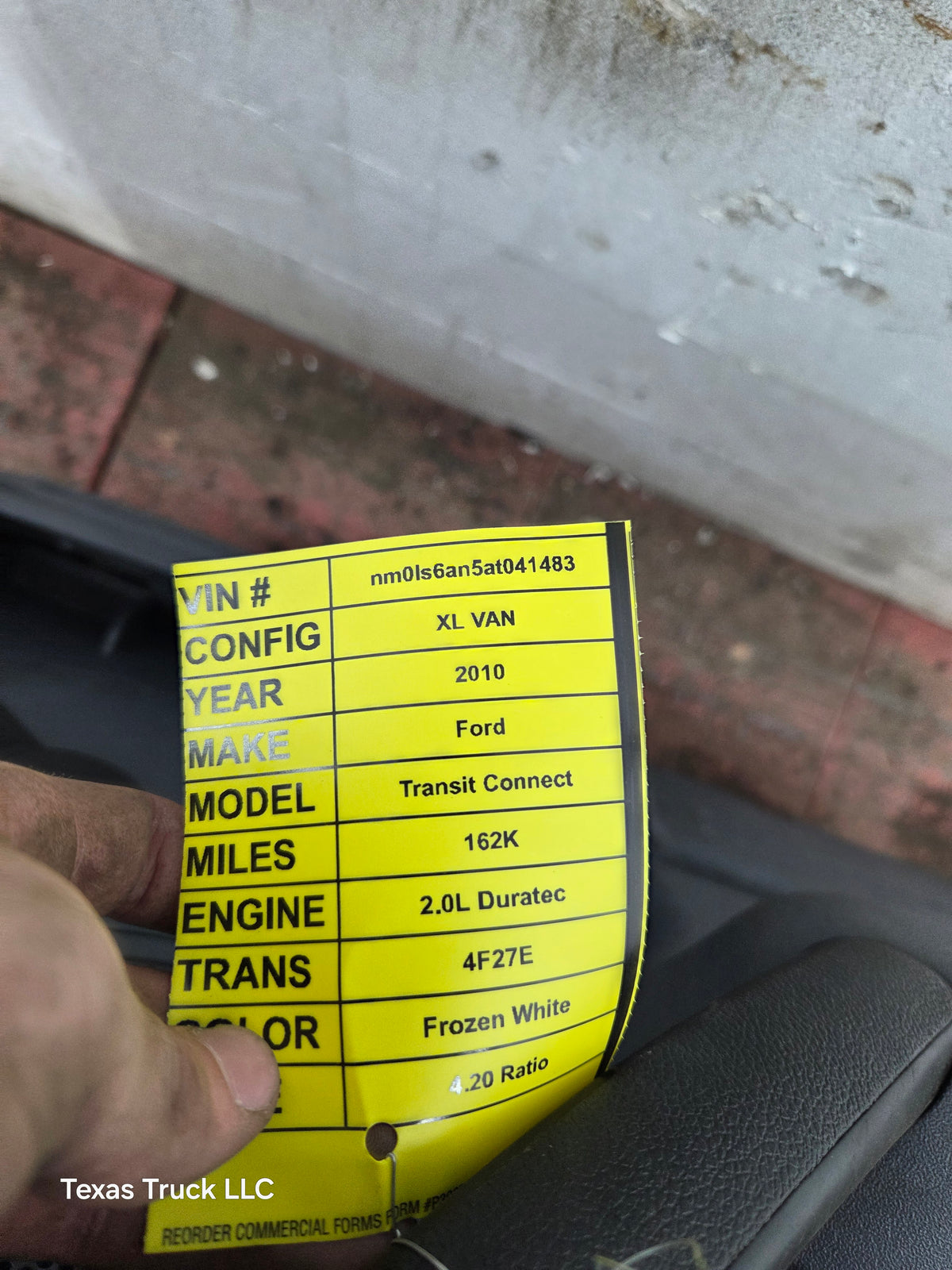 2010-2013 Ford Transit Connect Driver Side Front Door LH