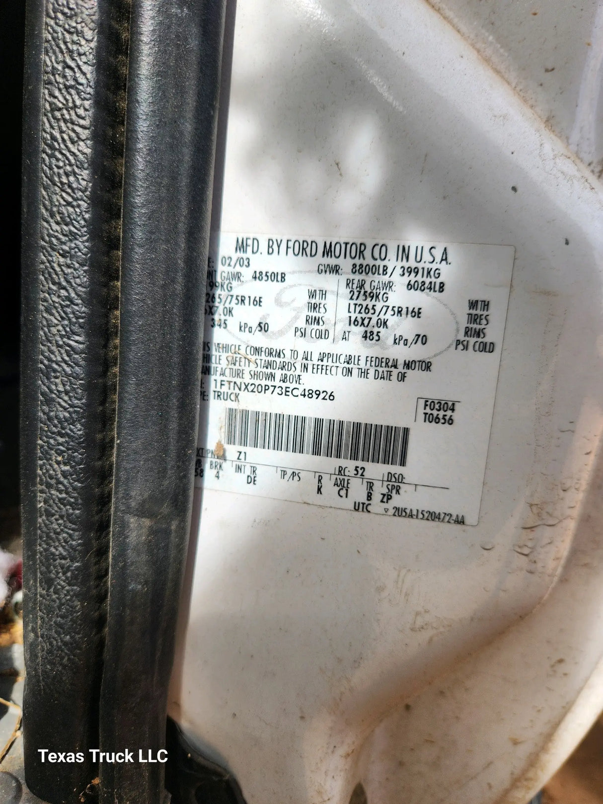 2003 Ford F-250 Super Duty 6.0L Power Stroke - FULL PART OUT Texas Truck LLC