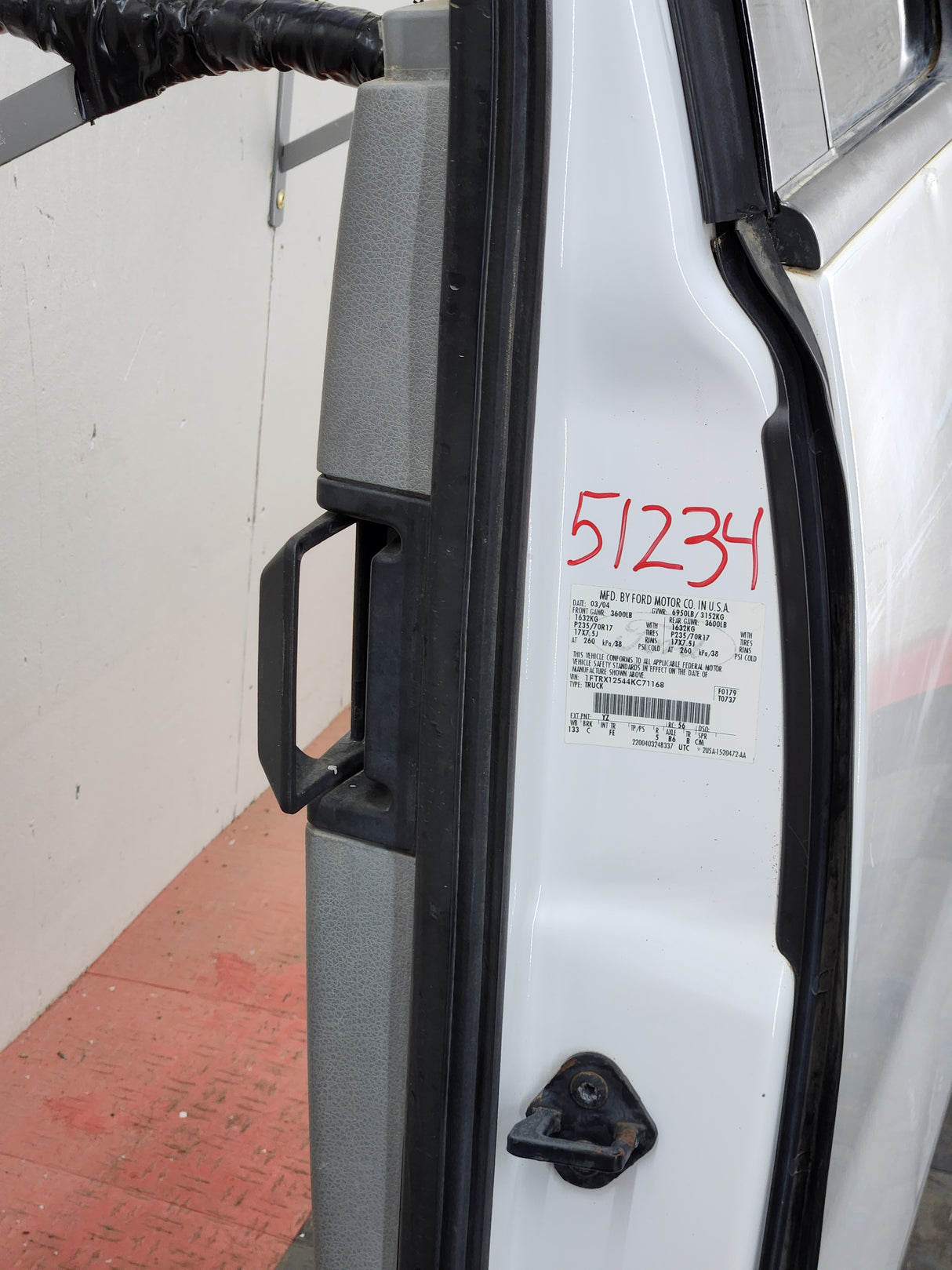 2004-2008 Ford F150 Driver Rear Extended Cab Door LH