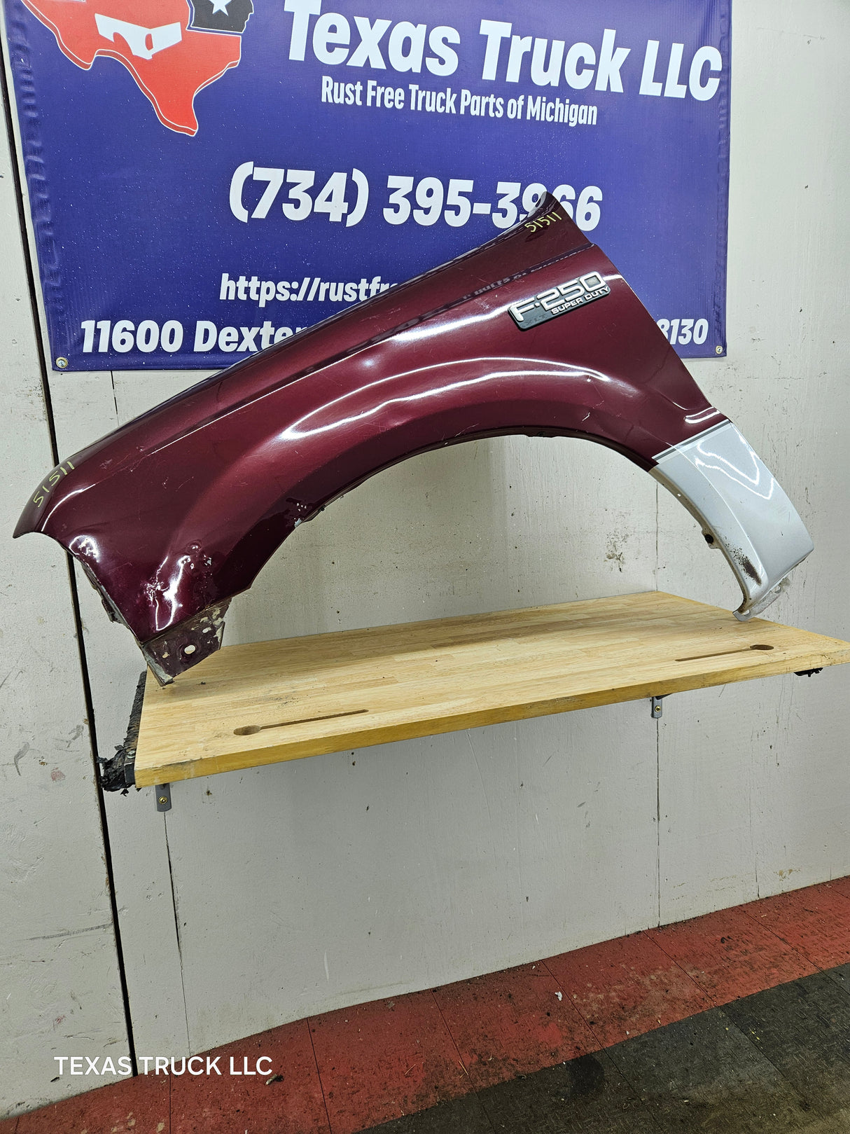 1999-2007 Ford Super Duty Fender LH F250 F350 F450 F550