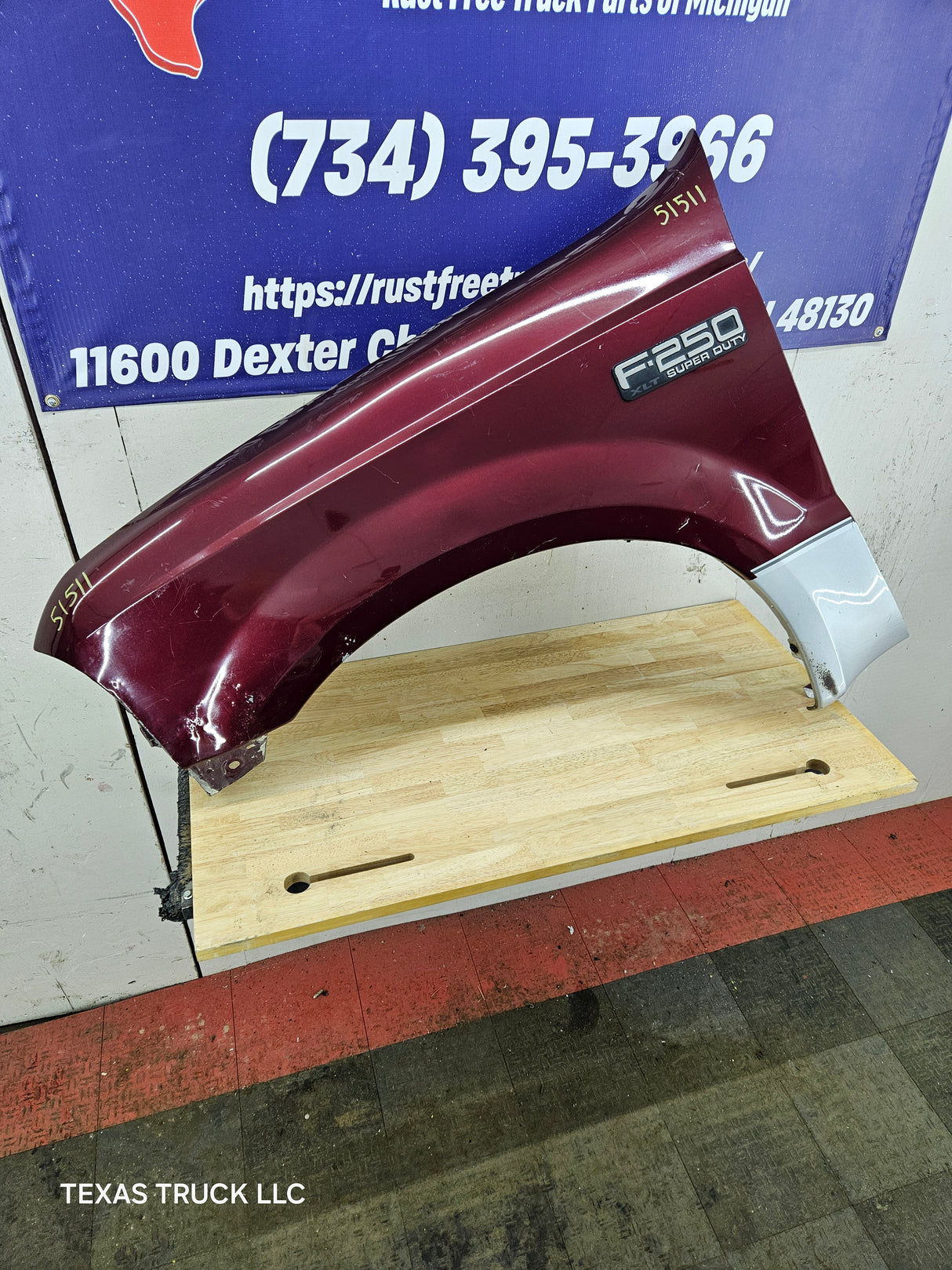 1999-2007 Ford Super Duty Fender LH F250 F350 F450 F550