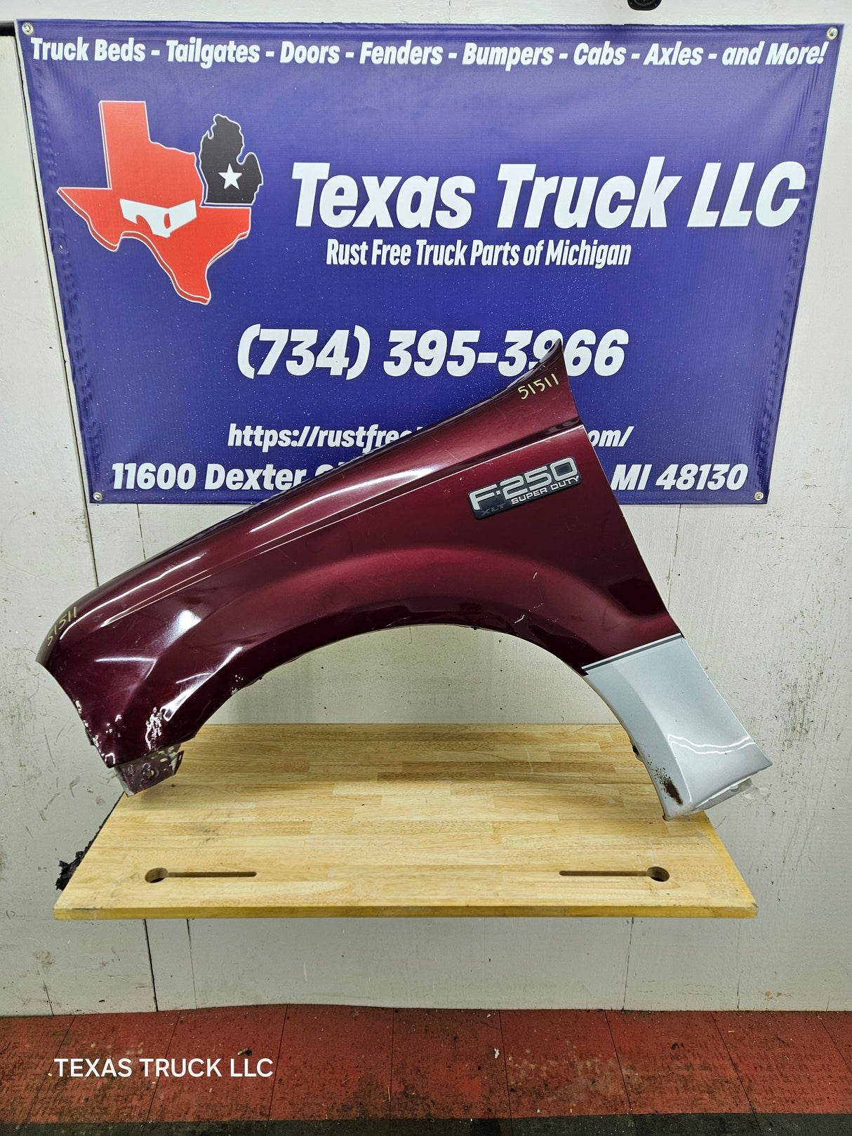 1999-2007 Ford Super Duty Fender LH F250 F350 F450 F550