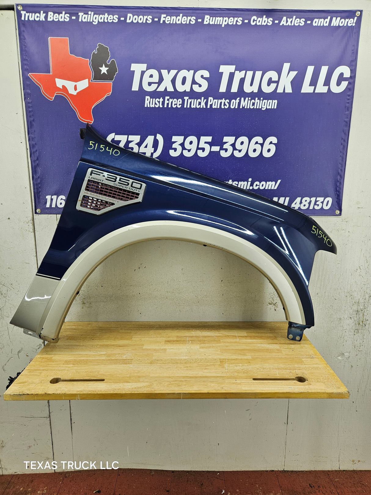 2008-2010 Ford Super Duty F250 F350 RH Passenger Fender