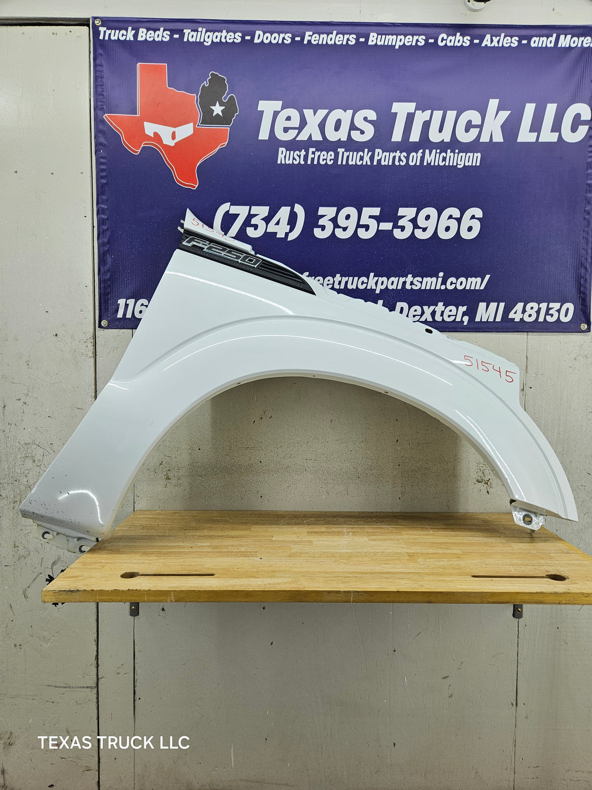 2011-2016 Ford Super Duty F250 F350 RH Passenger Fender