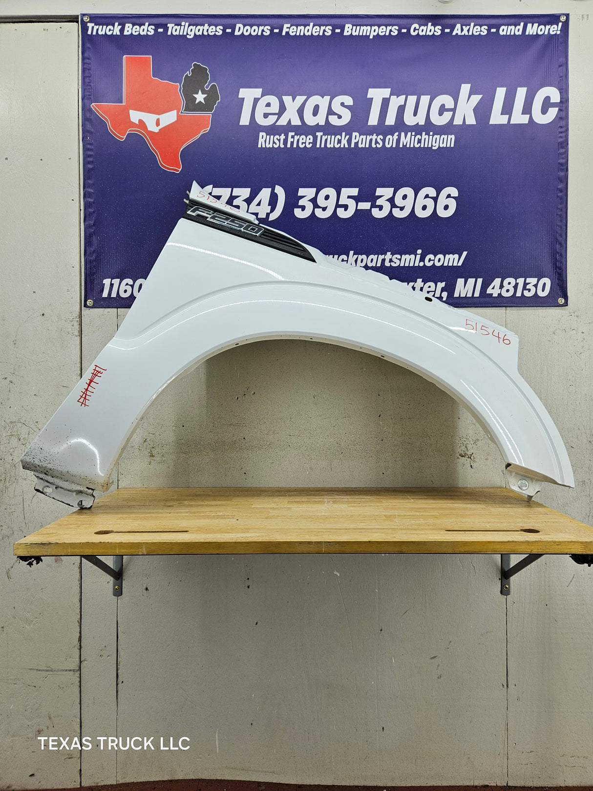 2011-2016 Ford Super Duty F250 F350 RH Passenger Fender