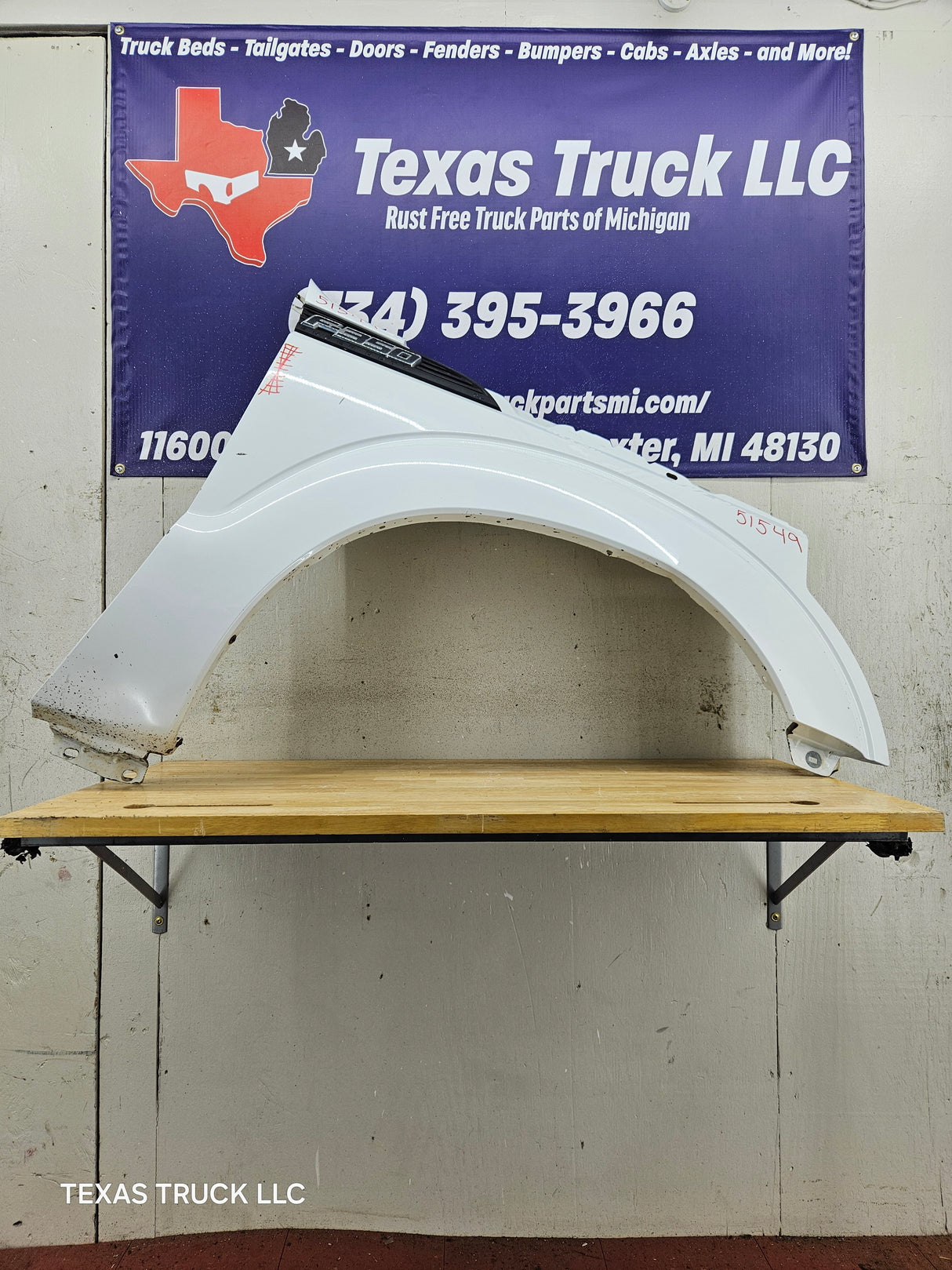 2011-2016 Ford Super Duty F250 F350 RH Passenger Fender