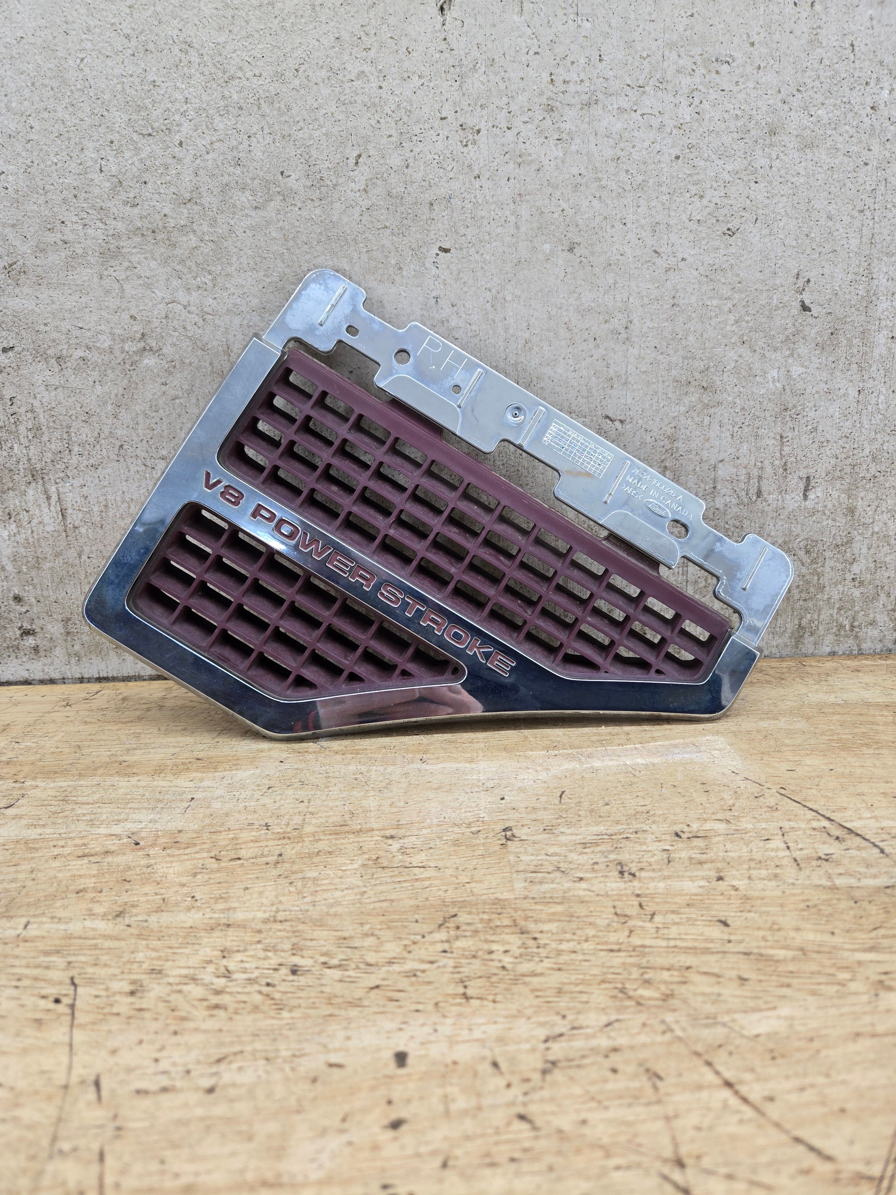 2008-2010 Ford Super Duty Fender Badge Emblem Passenger Side Power