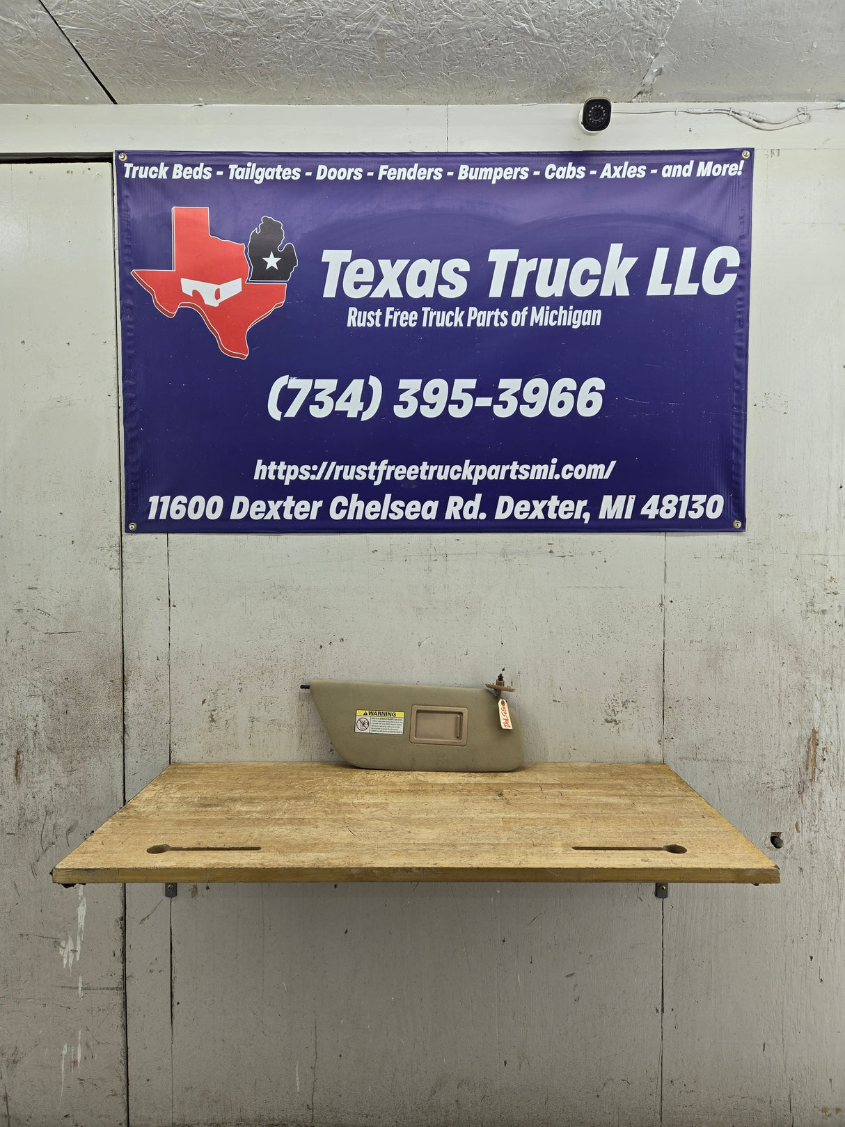 1999-2001 Ford Excursion / Super Duty Passenger Side Sun Visor With Light F250 F350 F450 F550 RH