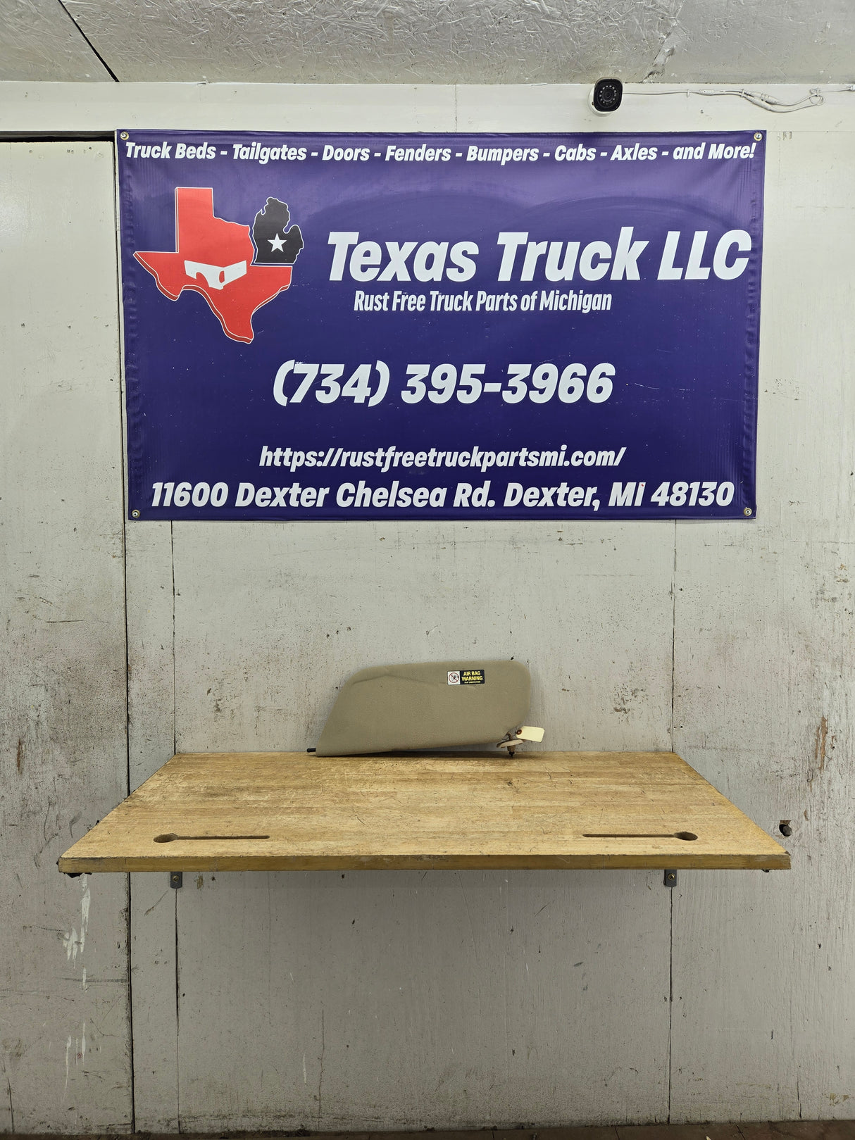 1999-2001 Ford Excursion / Super Duty Passenger Side Sun Visor With Light F250 F350 F450 F550 RH