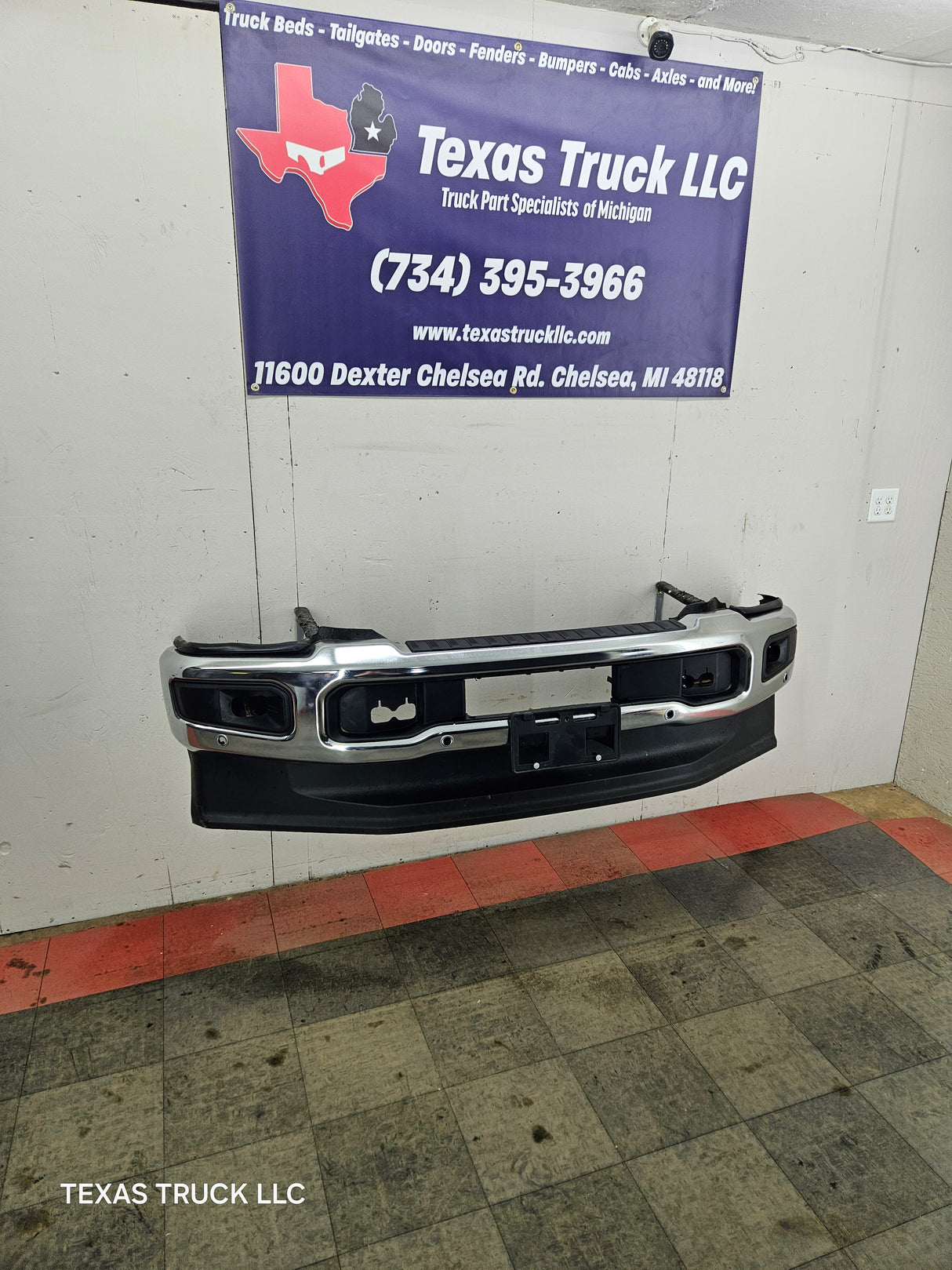 2023-2025 Ford Super Duty F250 F350 Front Bumper with Park Aid / Adaptive cruise sensor holes
