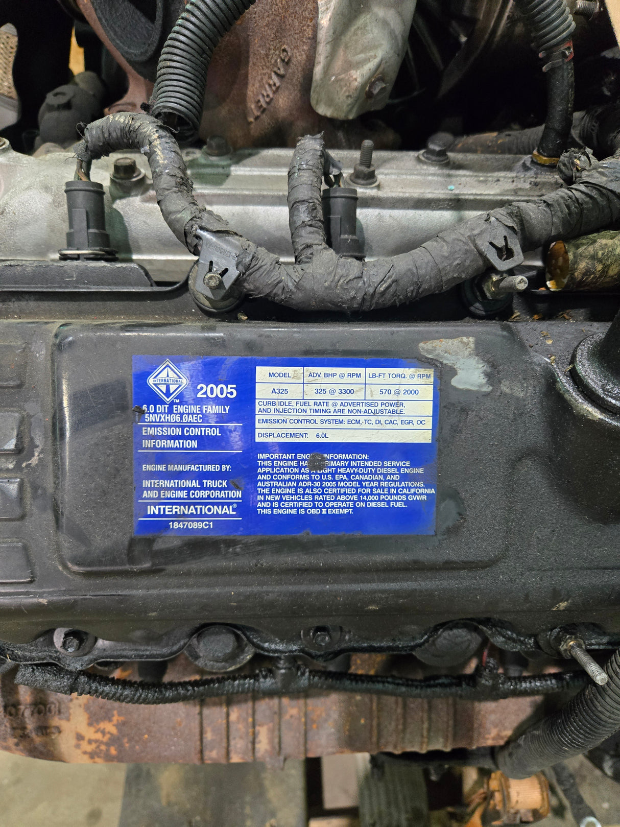 2004.5-2007 6.0L Power Stroke Diesel Engine Ford Super Duty F250 F350 F450 F550 International Navistar