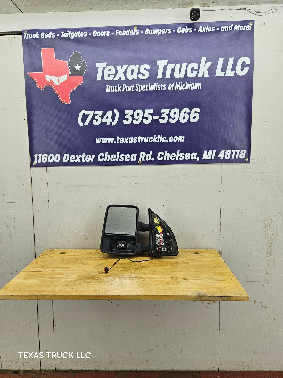 2008-2016 Ford Super Duty F250 F350 F450 F550 LH Driver Side Power Heated Manual Towing Mirror OEM