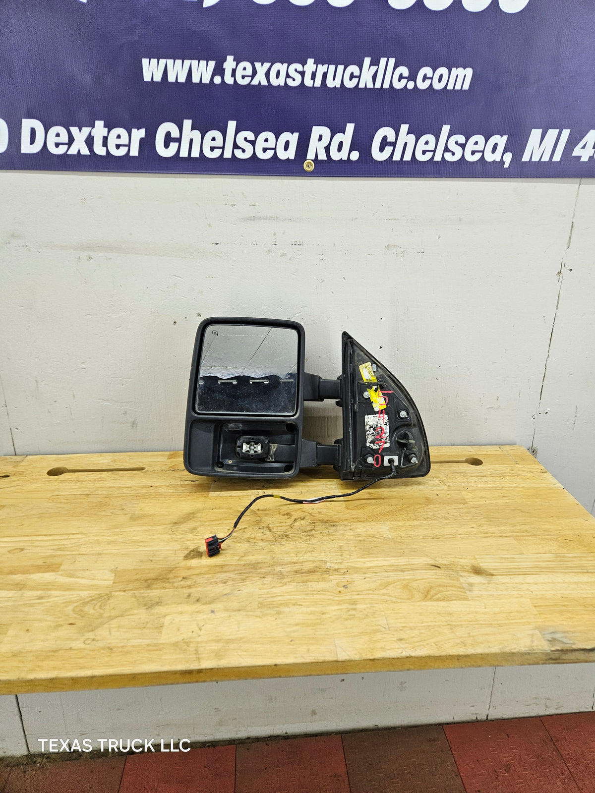 2008-2016 Ford Super Duty F250 F350 F450 F550 LH Driver Side Power Heated Manual Towing Mirror OEM