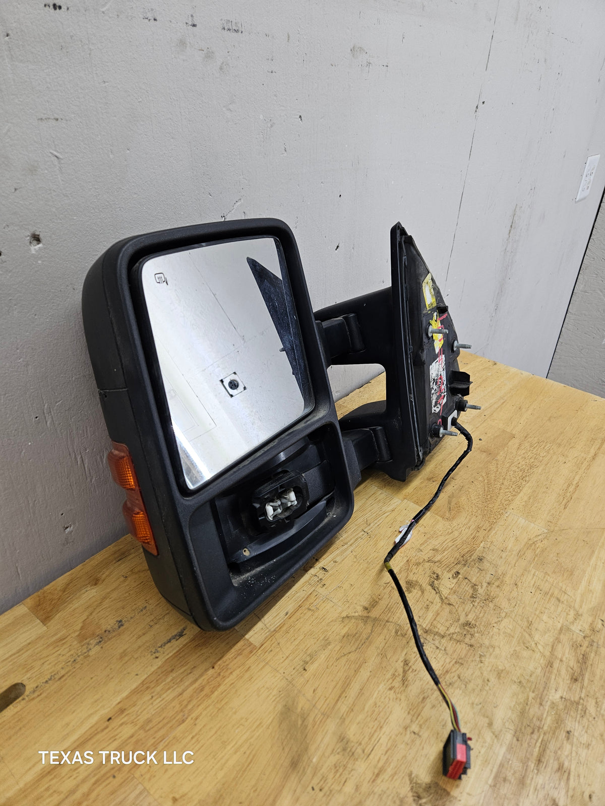 2008-2016 Ford Super Duty F250 F350 F450 F550 LH Driver Side Power Heated Manual Towing Mirror OEM