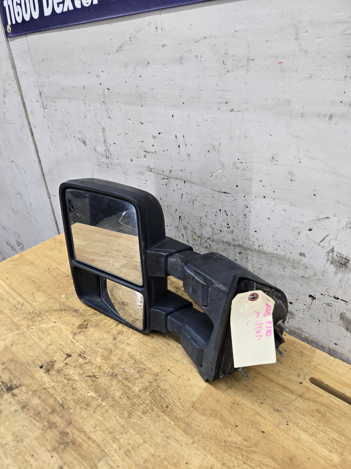 2008-2016 Ford Super Duty F250 F350 F450 F550 LH Driver Side Manual Towing Mirror OEM