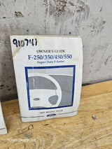 2001 Ford Super Duty F250 F350 F450 F550 Owners Manual 7.3L Power Stroke