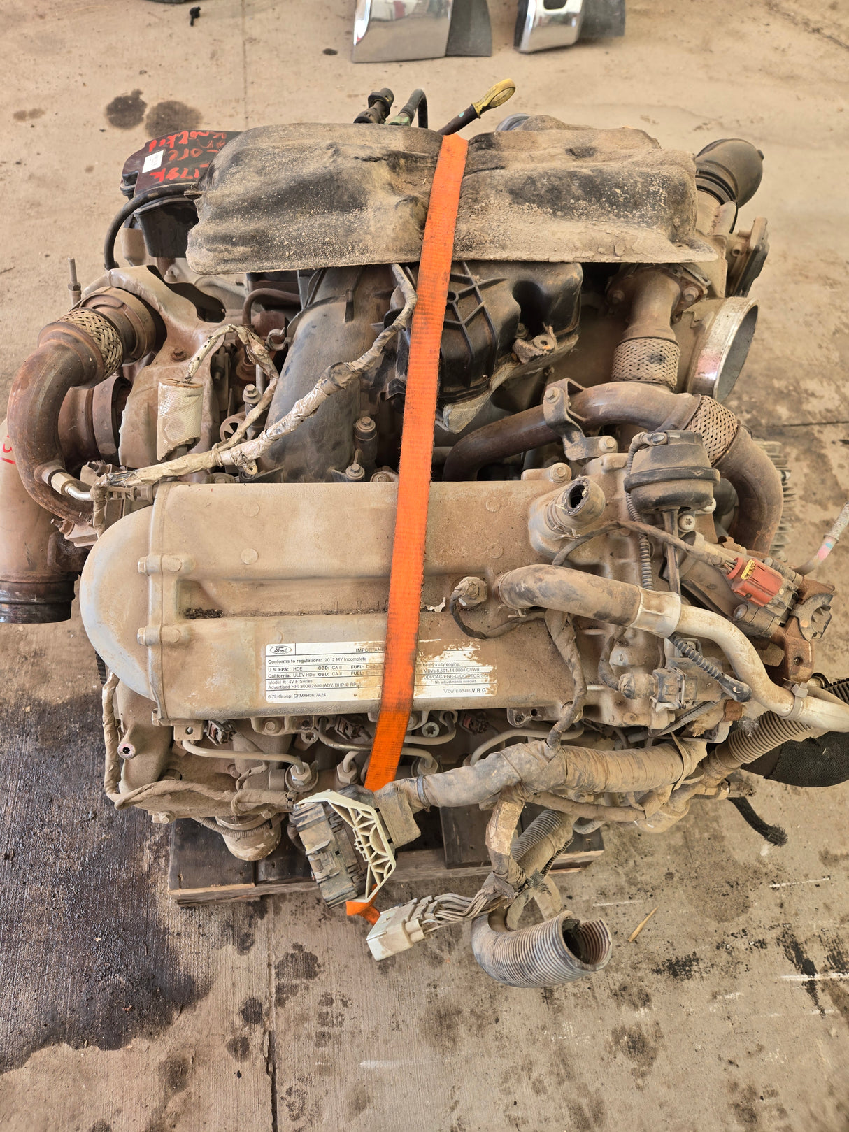 6.7L Power Stroke Complete ENGINE 178K RAN BUT KNOCKED