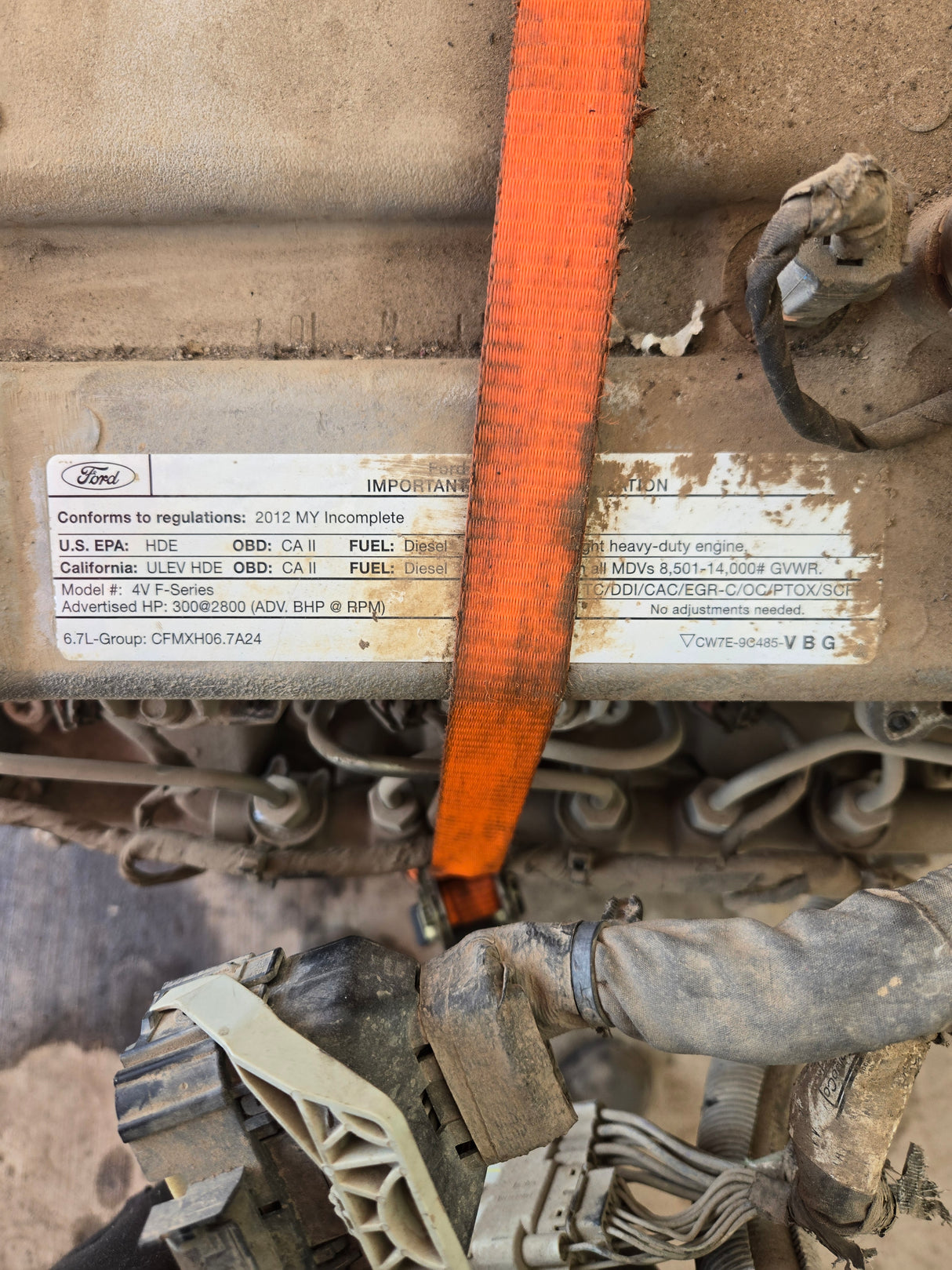 6.7L Power Stroke Complete ENGINE 178K RAN BUT KNOCKED