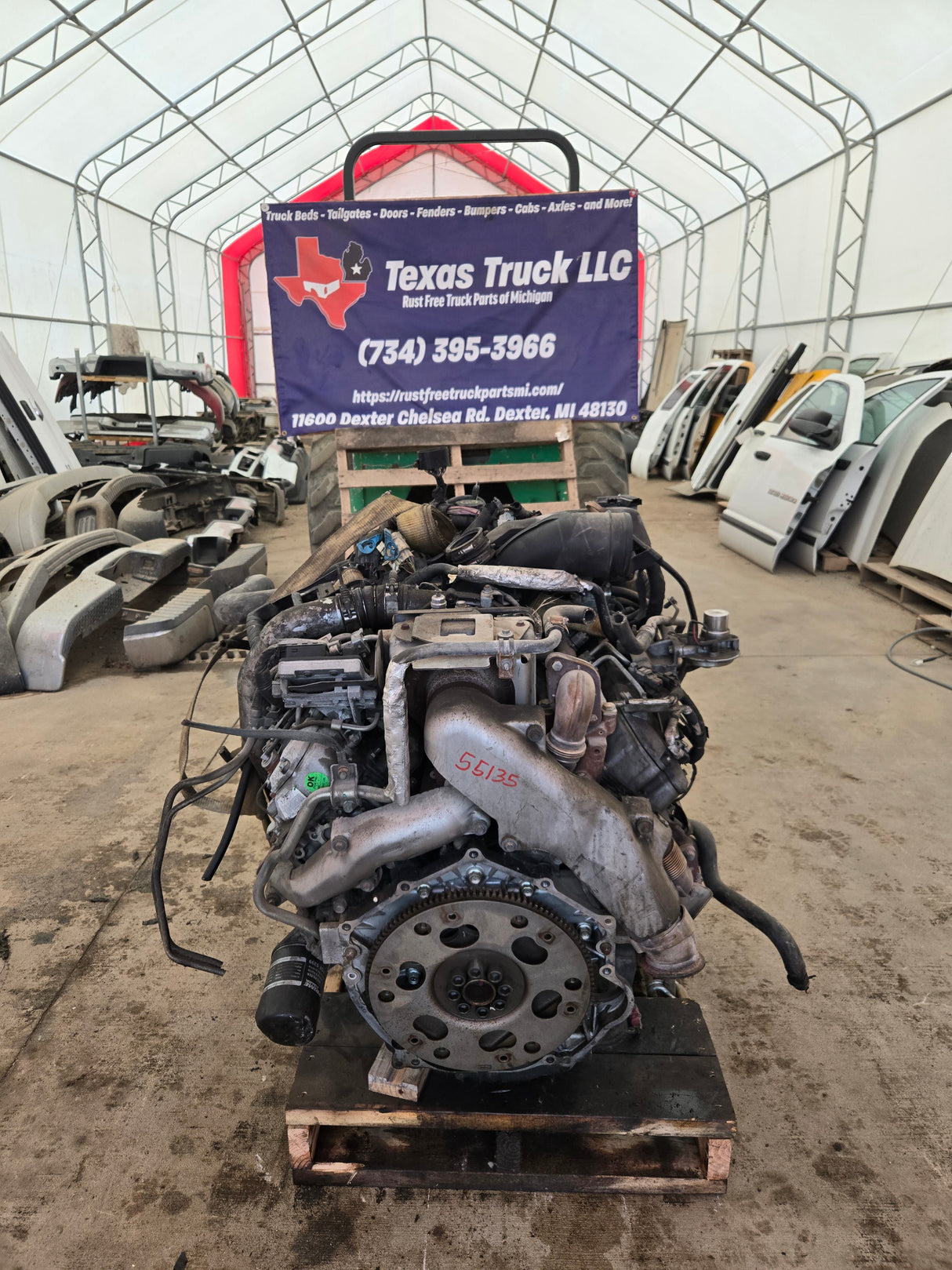 2007-2010 LMM Duramax Diesel 6.6L Engine 229K Miles CORE ENGINE