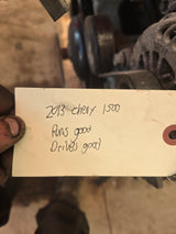 2013 Chevrolet GMC 1500 5.3L Aluminum Block Engine LS Vortec Gas Engine Runs Good